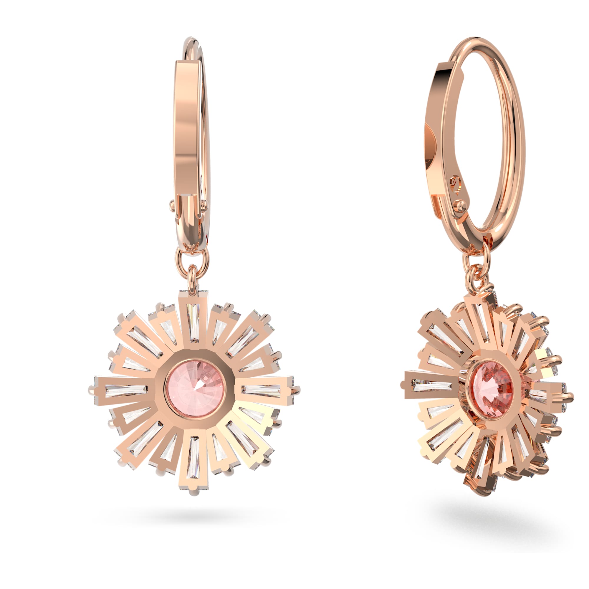 עגילי Sunshine בציפוי רוז גולד מבריק SWAROVSKI