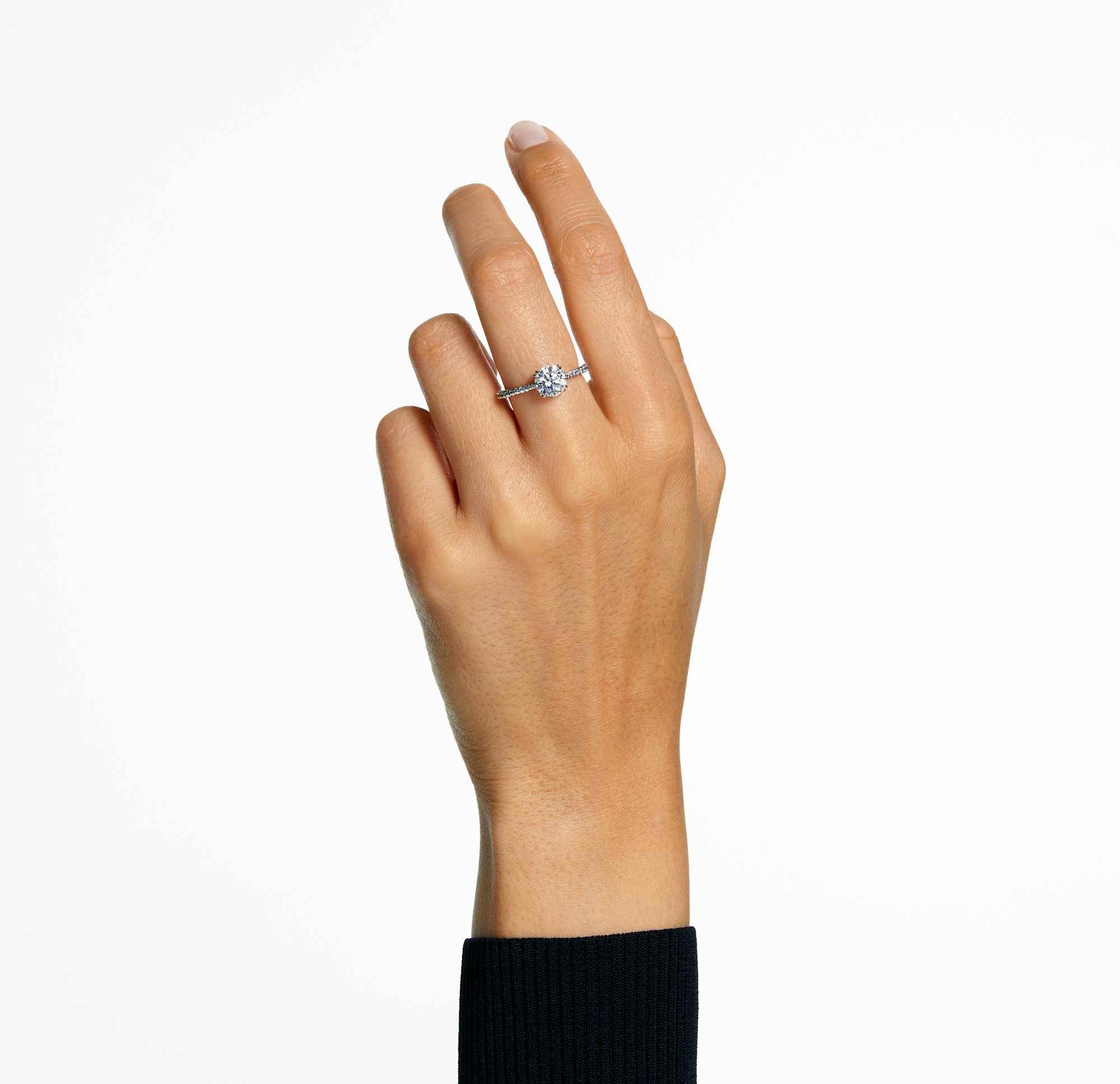 טבעת Constella בציפוי רודיום מבריק SWAROVSKI