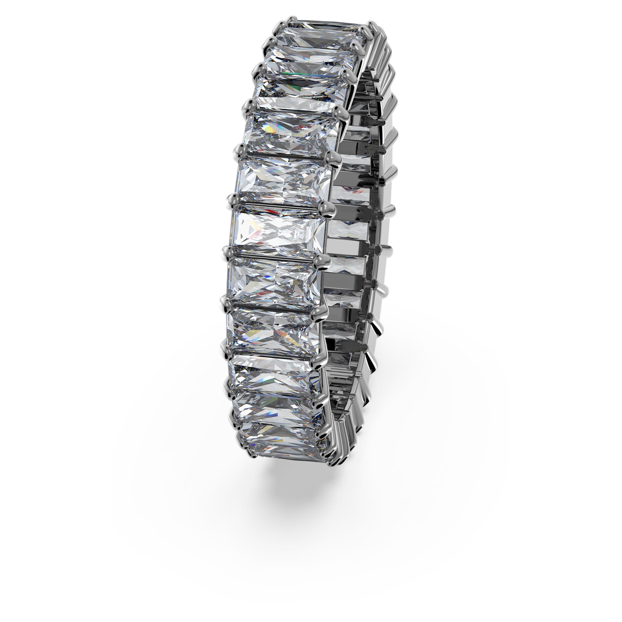 טבעת Matrix בציפוי רודיום מבריק SWAROVSKI