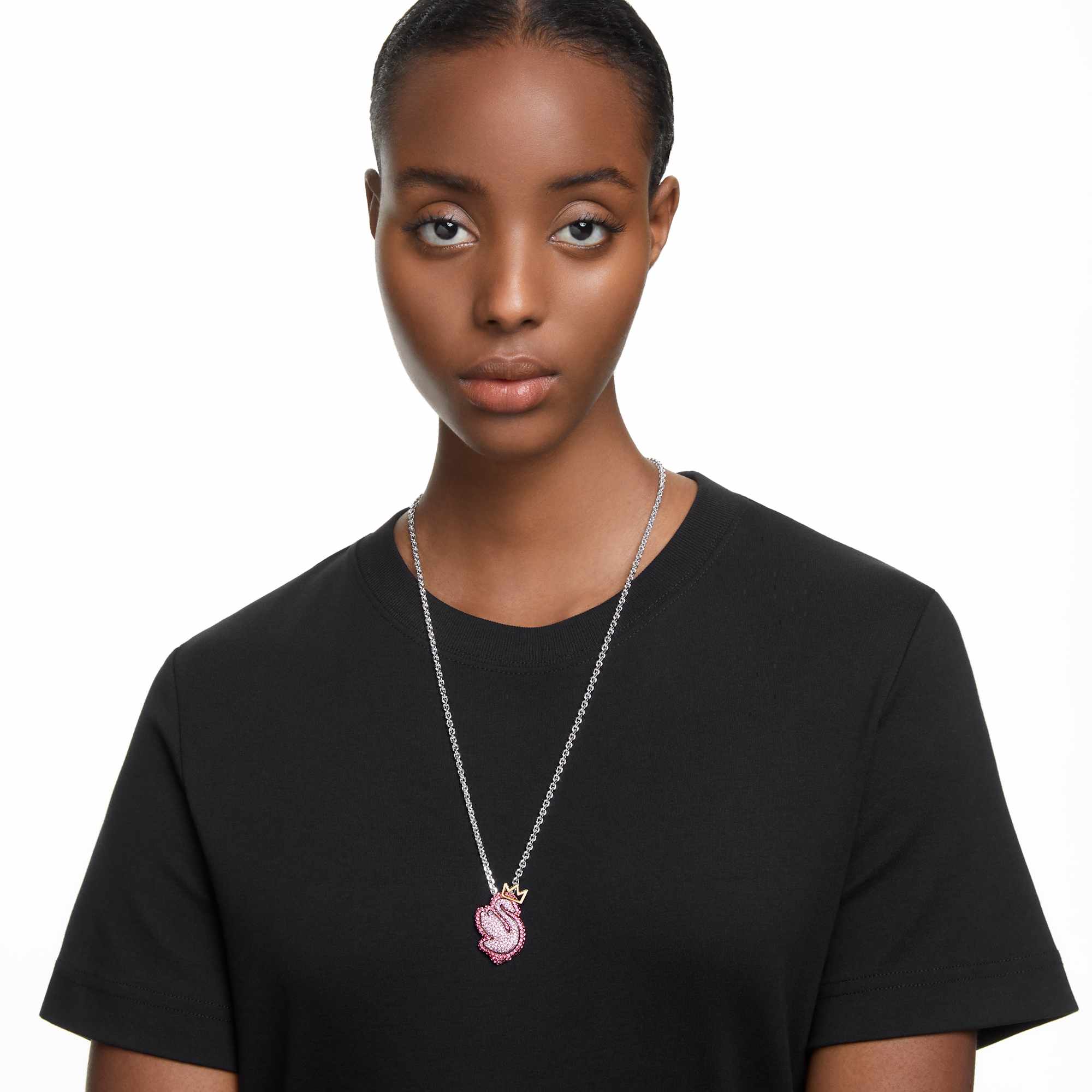 שרשרת Swan t  ורוד SWAROVSKI