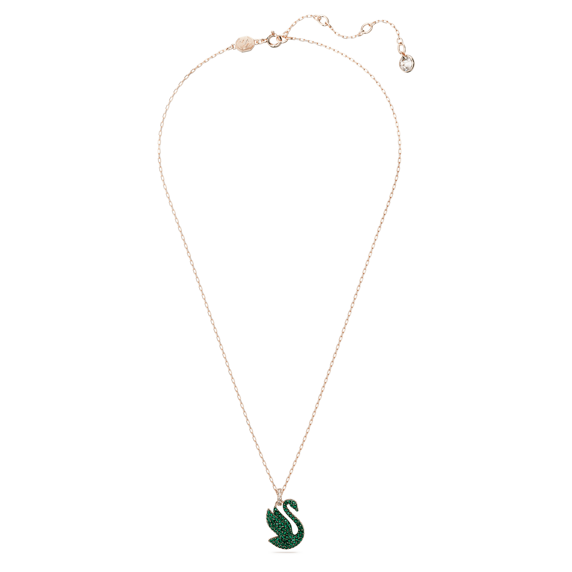 שרשרת Iconic Swan בציפוי רוז גולד מבריק SWAROVSKI