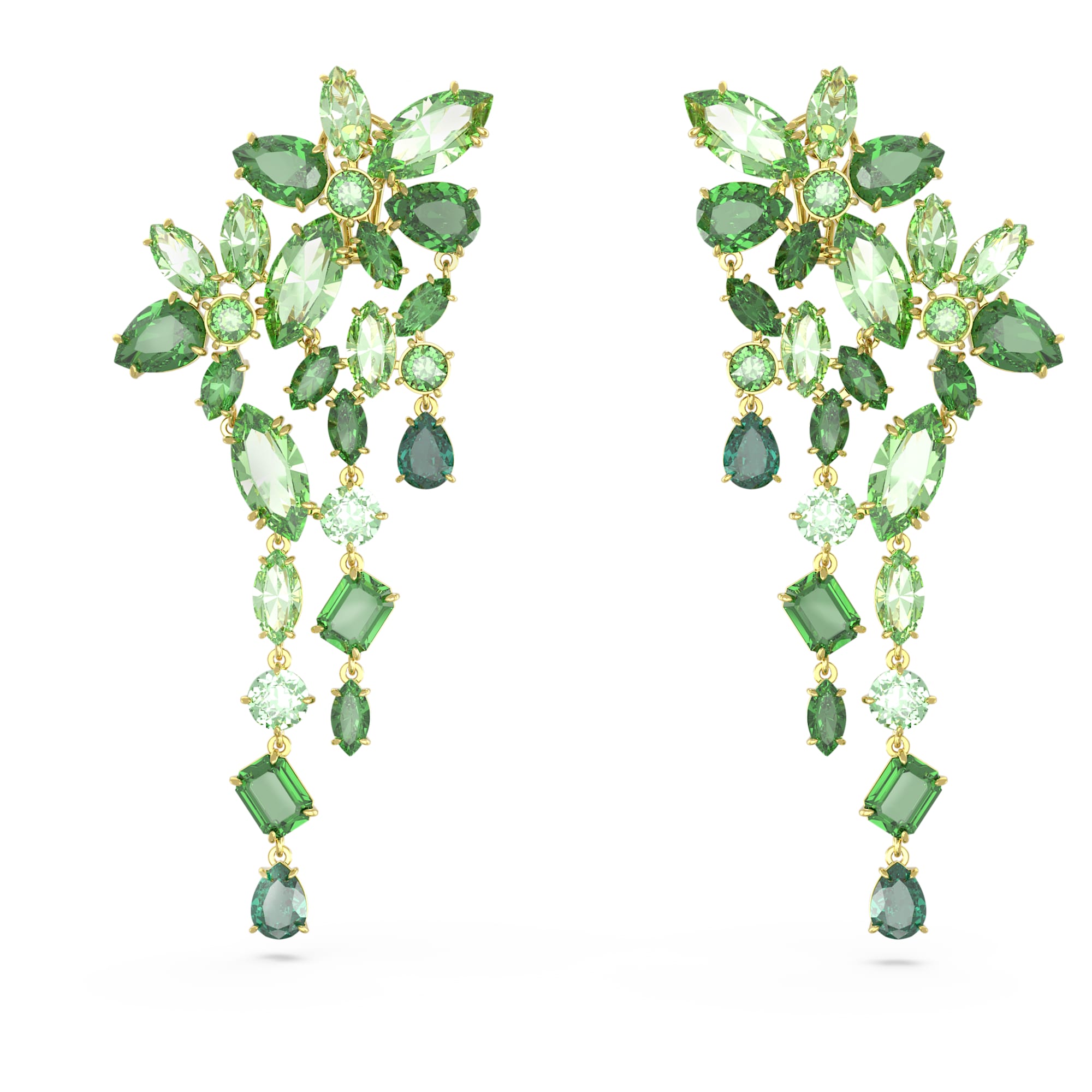 עגילי Gema בציפוי זהב מבריק SWAROVSKI