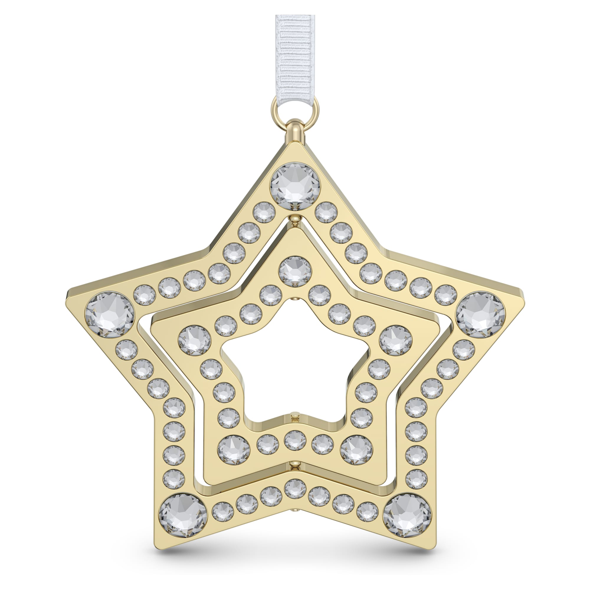 מניאטורות קריסטל Holiday Magic בציפוי זהב מבריק SWAROVSKI