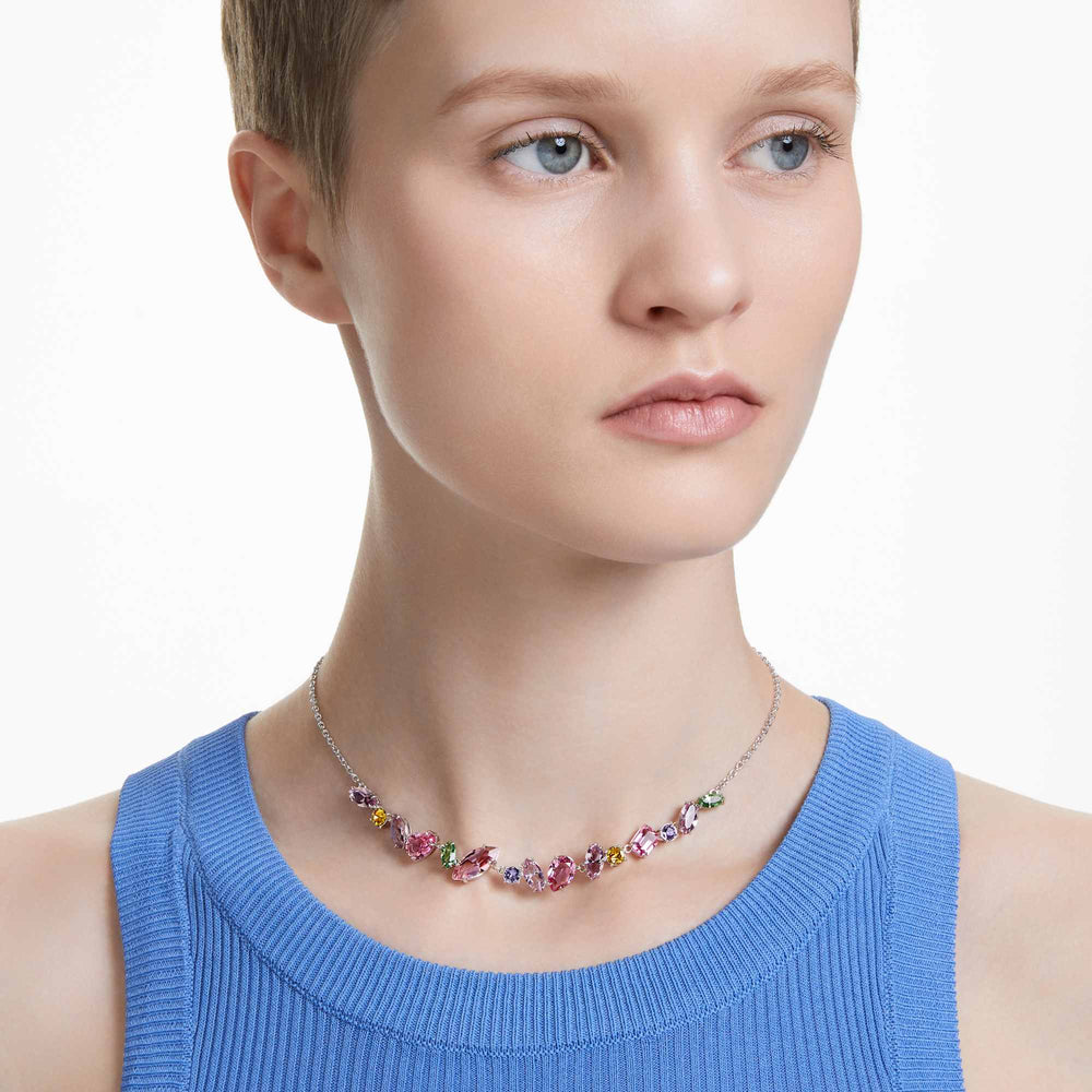 שרשרת Gema בציפוי רודיום מבריק SWAROVSKI