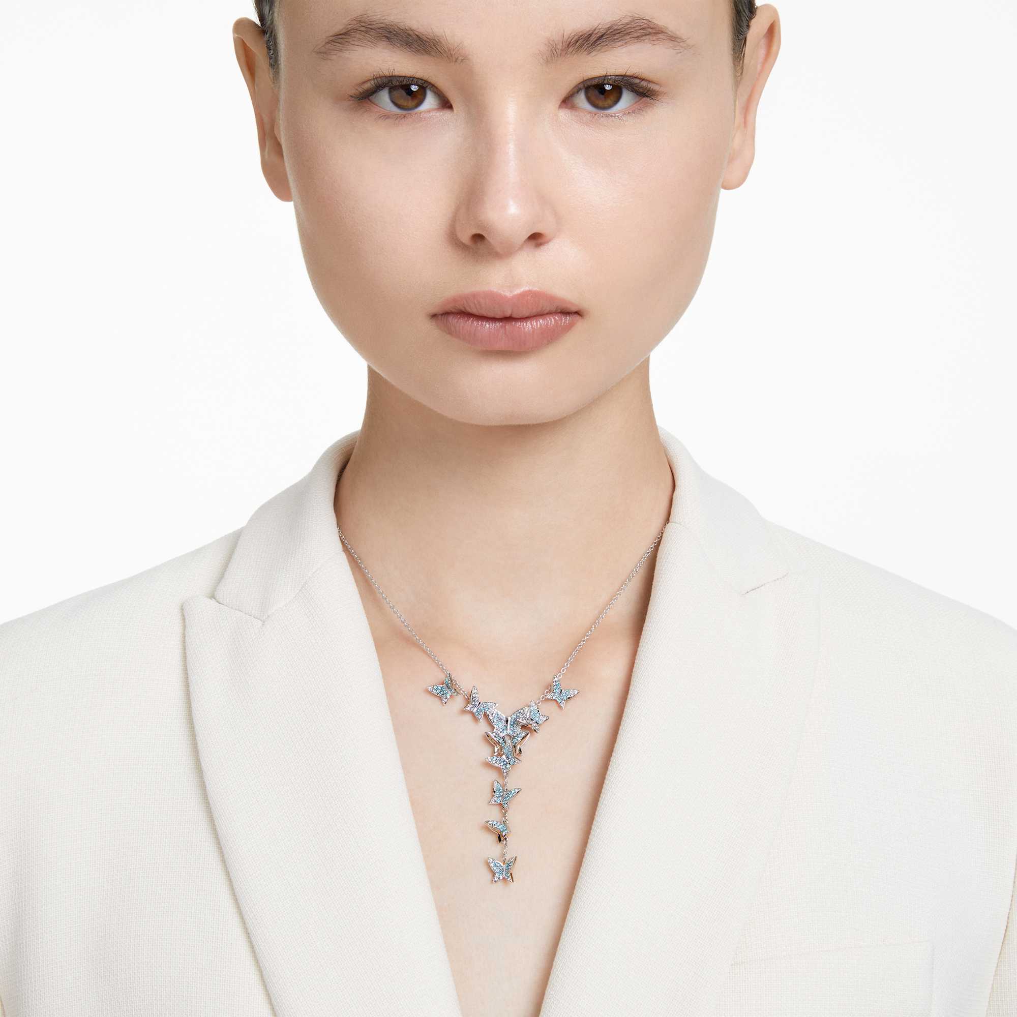 שרשרת Lilia בציפוי רודיום מבריק SWAROVSKI