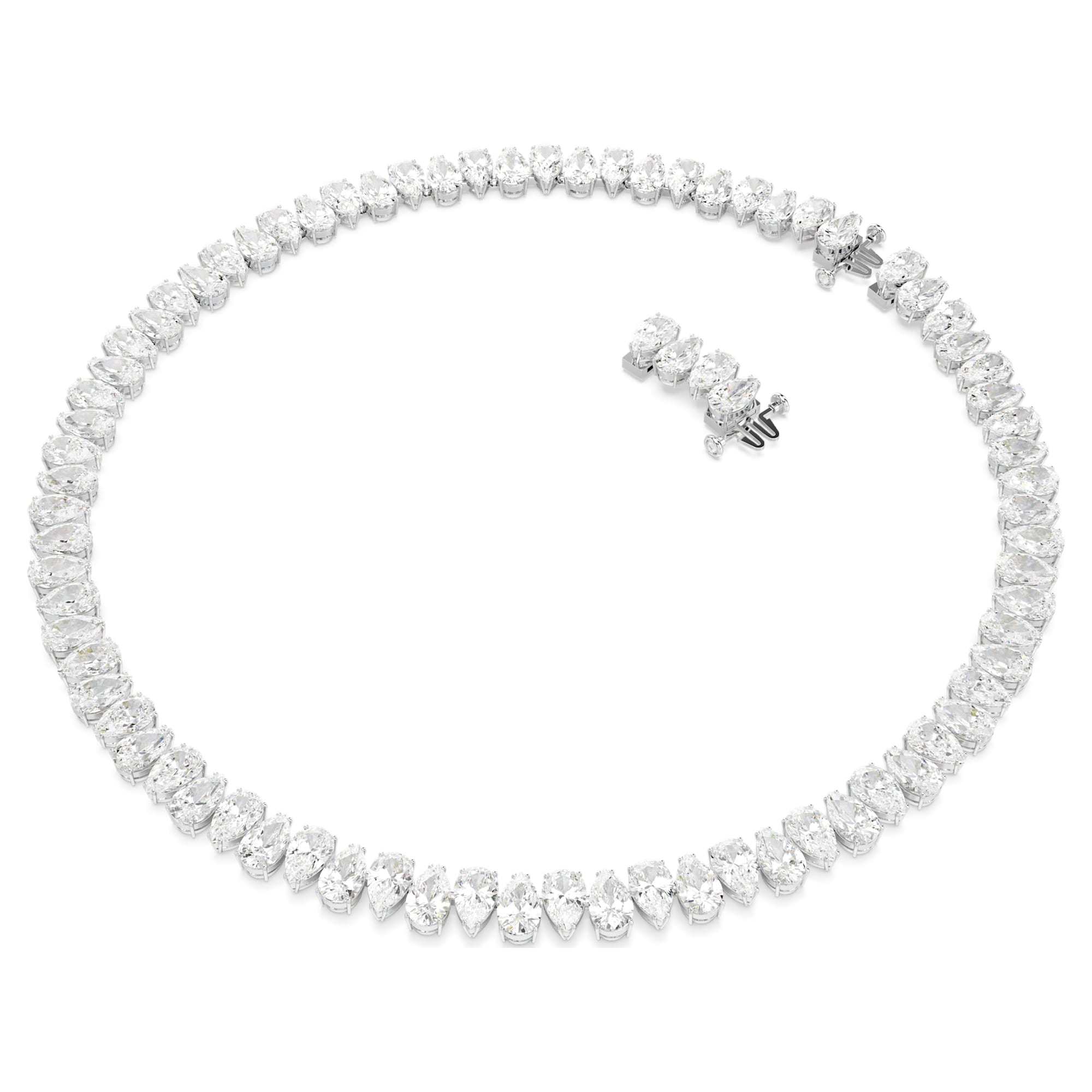 שרשרת Matrix בציפוי רודיום מבריק SWAROVSKI