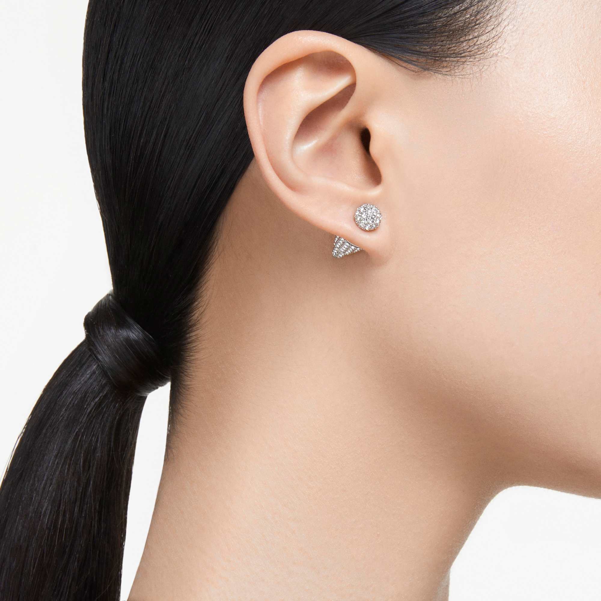 עגיל Luna  לבן SWAROVSKI