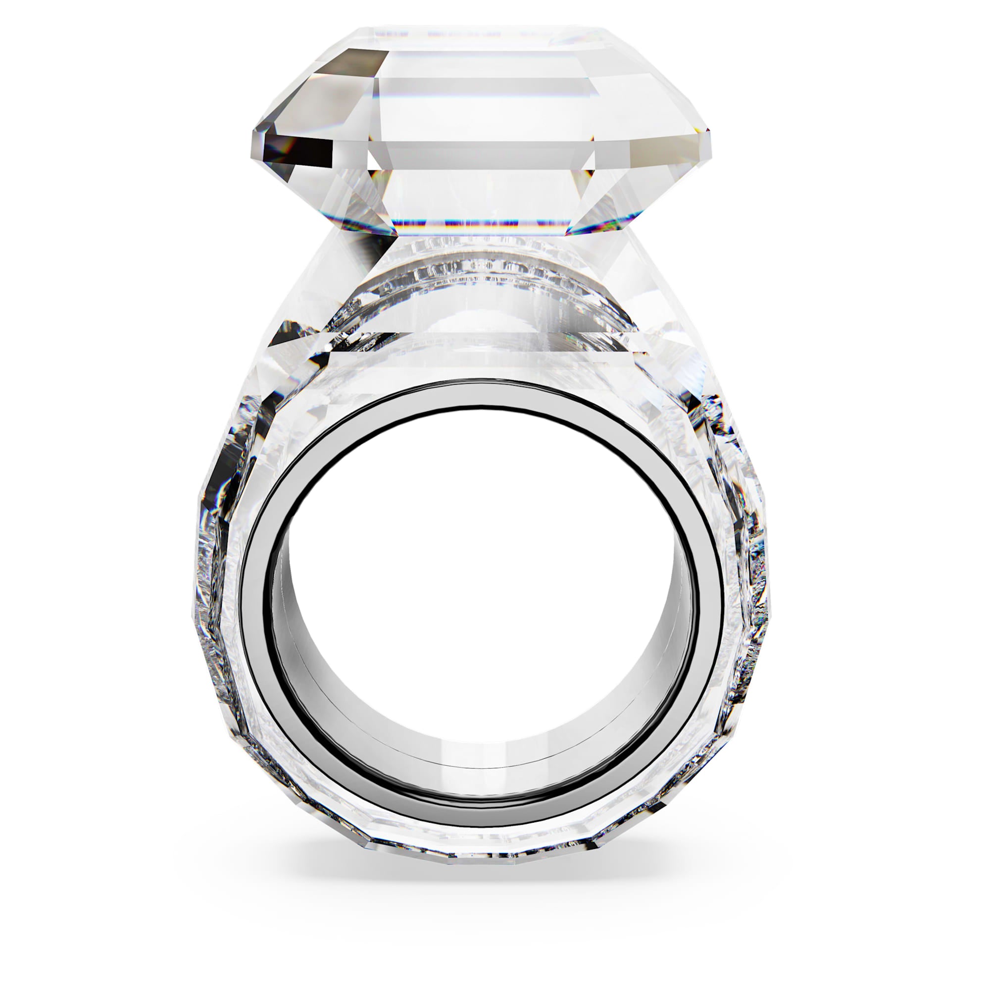 טבעת Lucent בציפוי רודיום מבריק SWAROVSKI