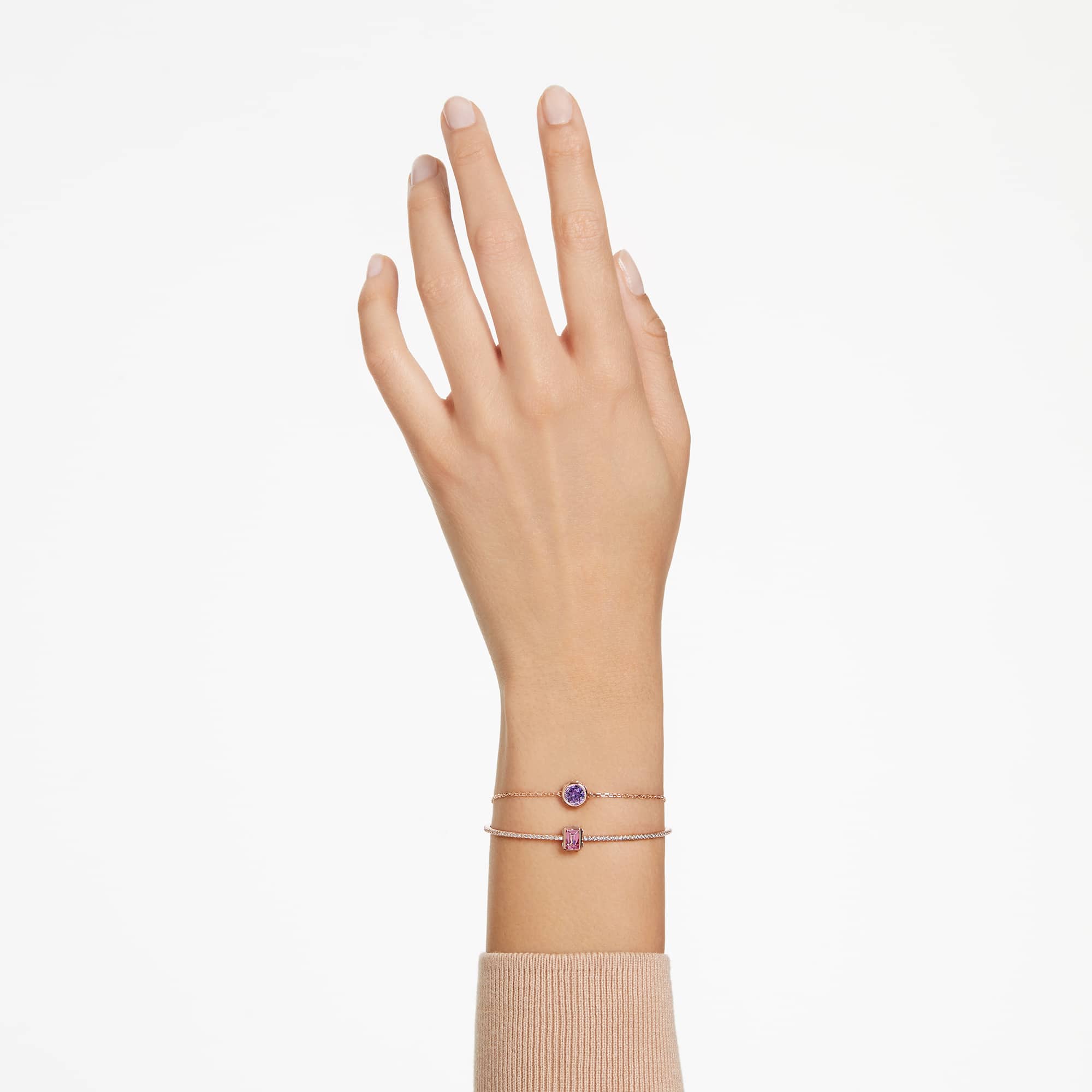 צמיד Stilla בציפוי רוז גולד מבריק SWAROVSKI