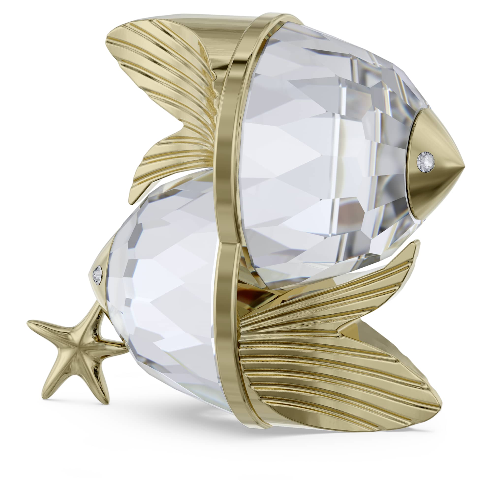 מניאטורות קריסטל Zodiac בציפוי PVD שמפניה זהב SWAROVSKI