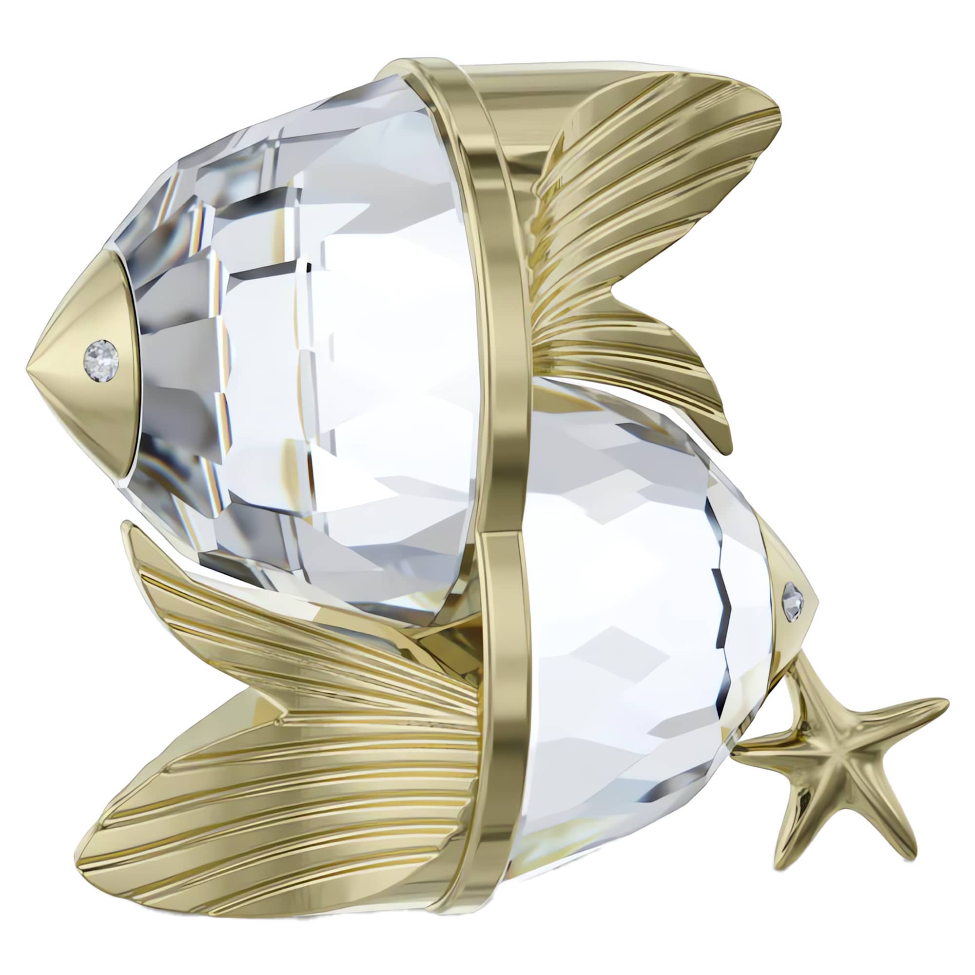 מניאטורות קריסטל Zodiac בציפוי PVD שמפניה זהב SWAROVSKI