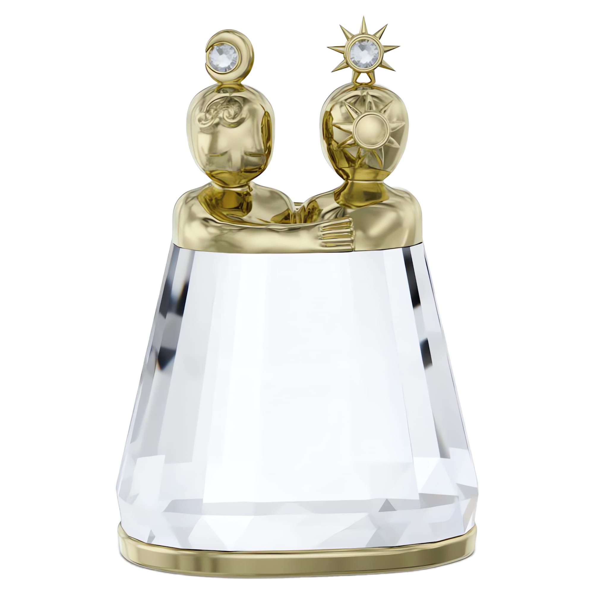 מניאטורות קריסטל Zodiac בציפוי PVD שמפניה זהב SWAROVSKI