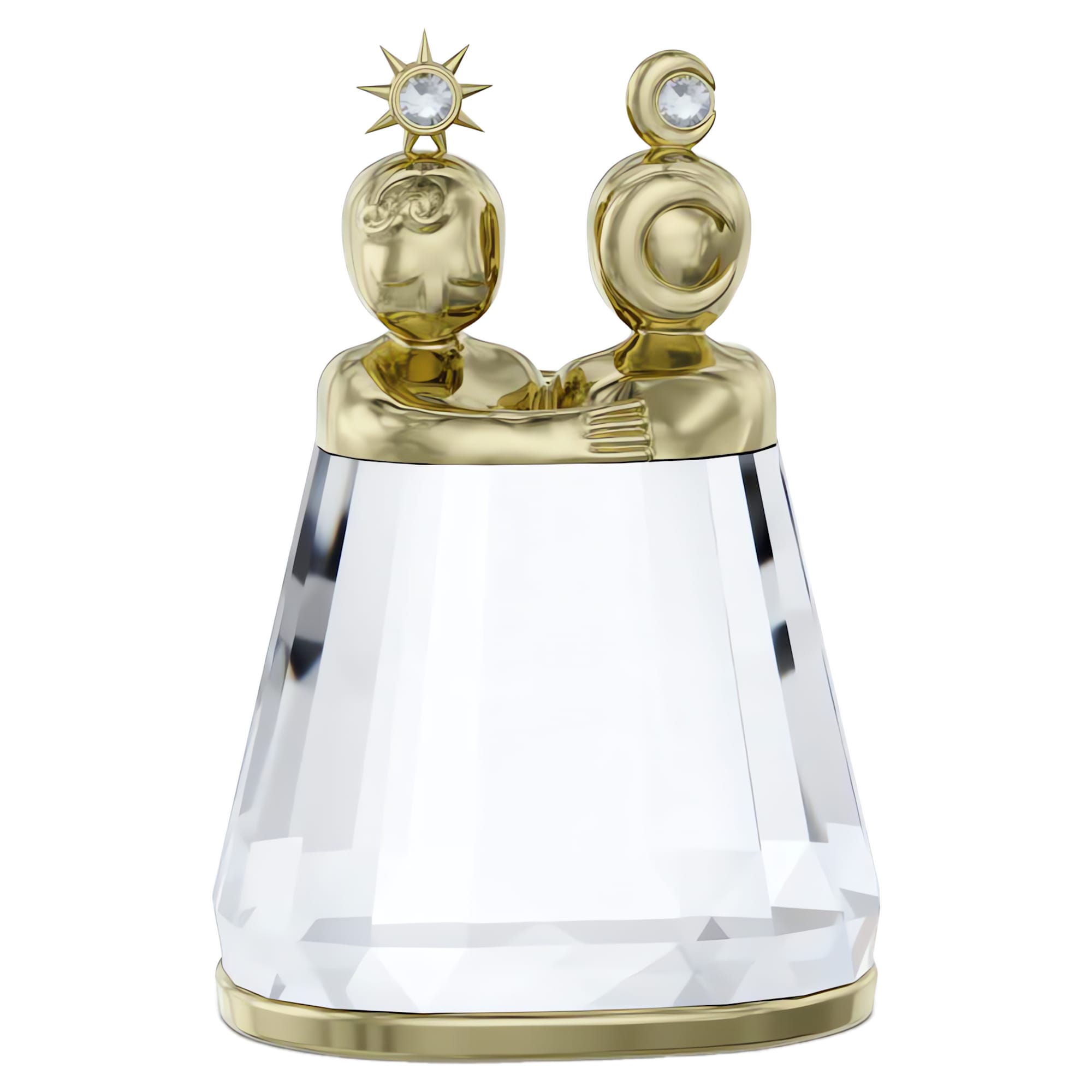 מניאטורות קריסטל Zodiac בציפוי PVD שמפניה זהב SWAROVSKI