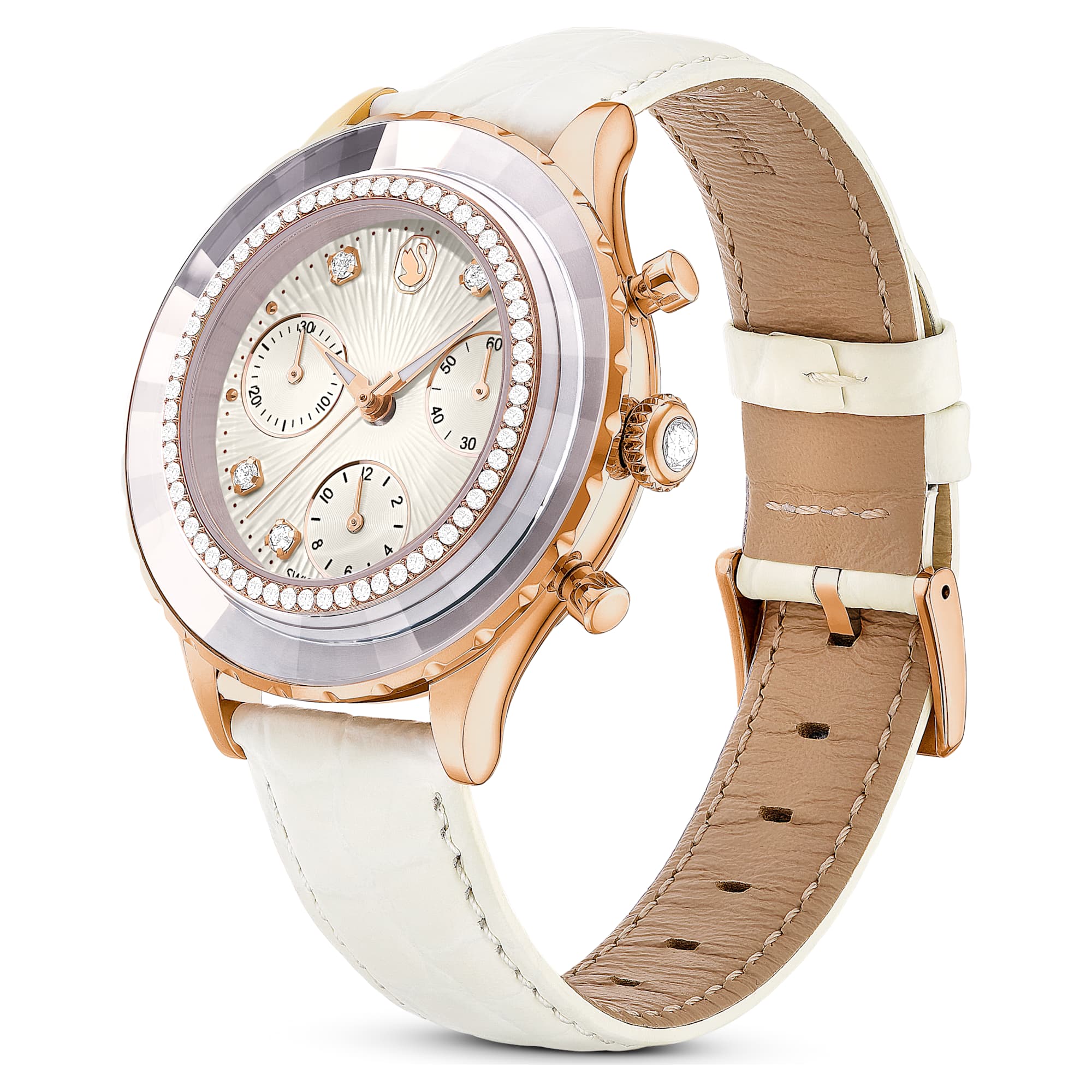 שעון Octea Chrono בציפוי PVD רוז גולד SWAROVSKI
