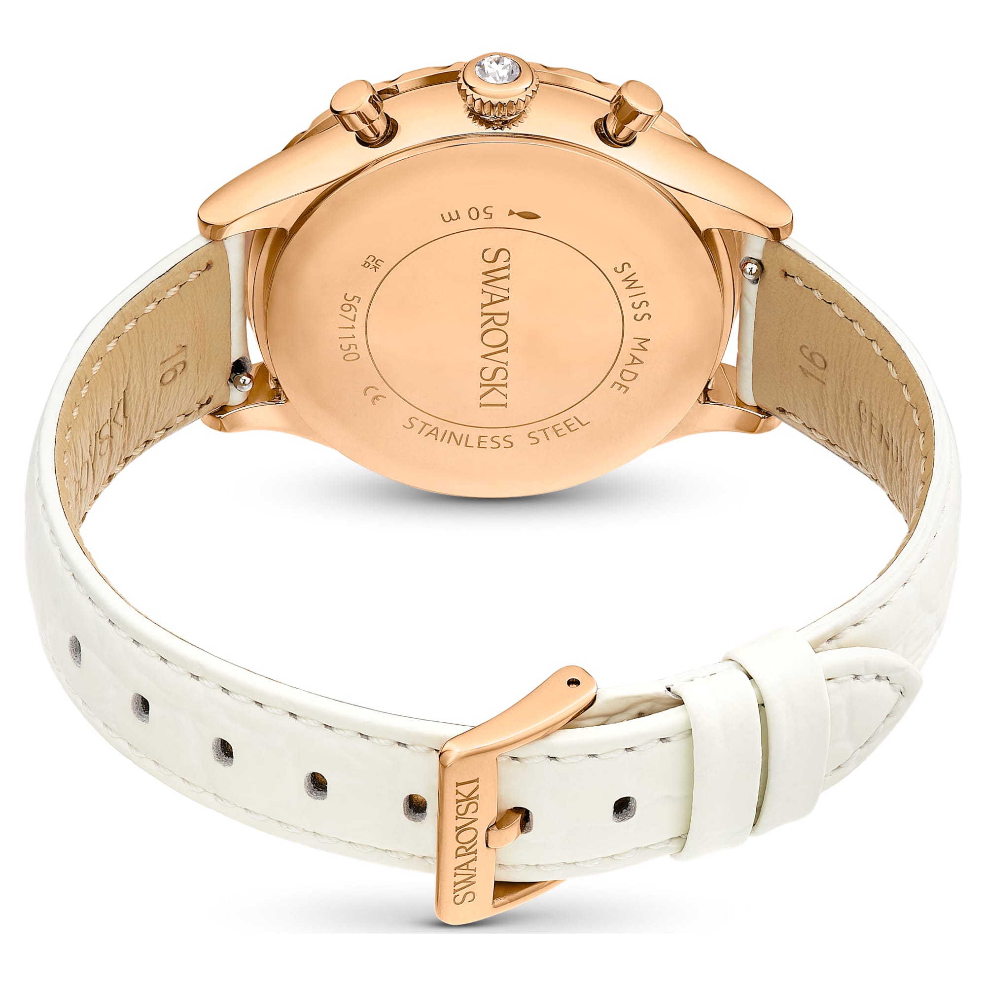 שעון Octea Chrono בציפוי PVD רוז גולד SWAROVSKI
