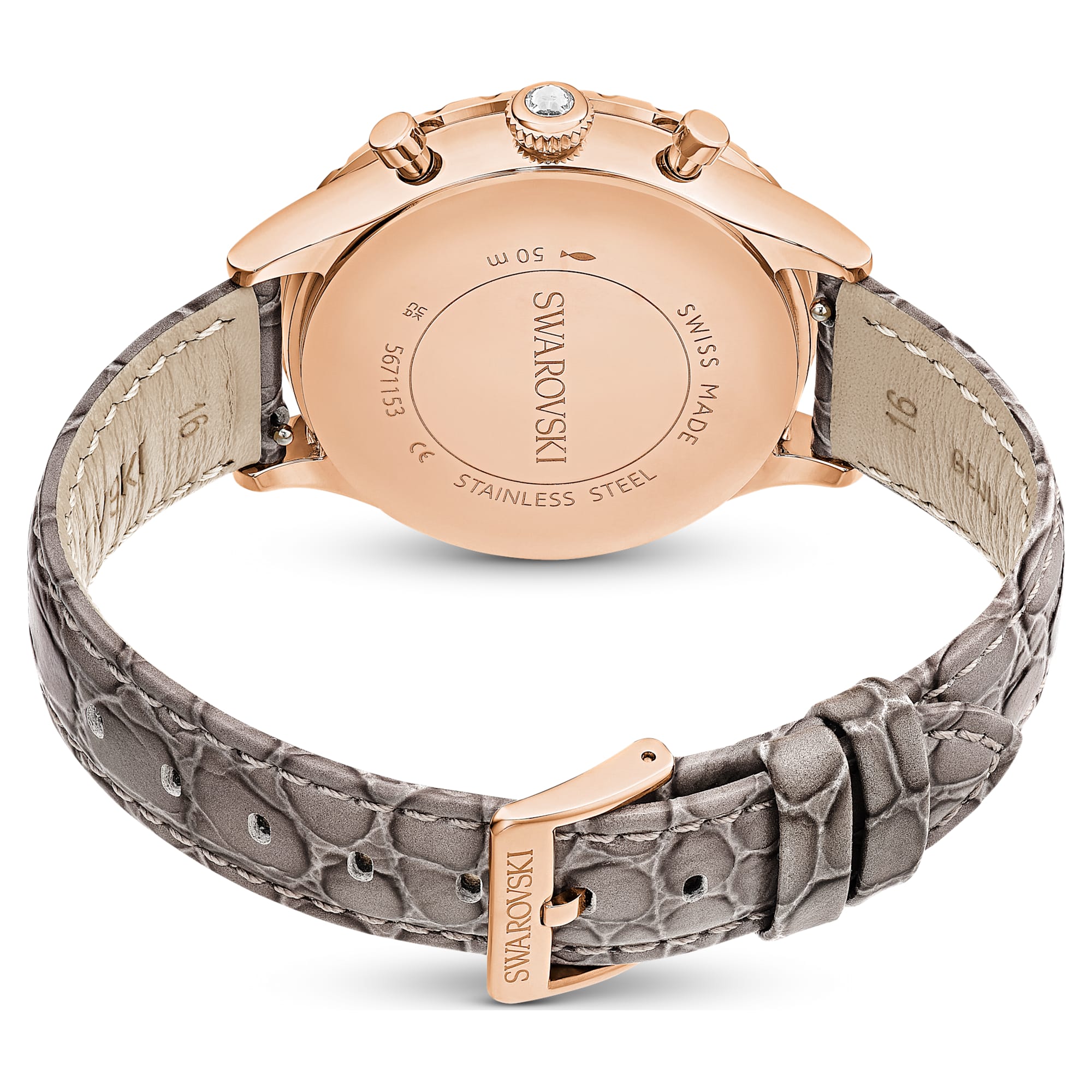 שעון Octea Chrono בציפוי PVD רוז גולד SWAROVSKI