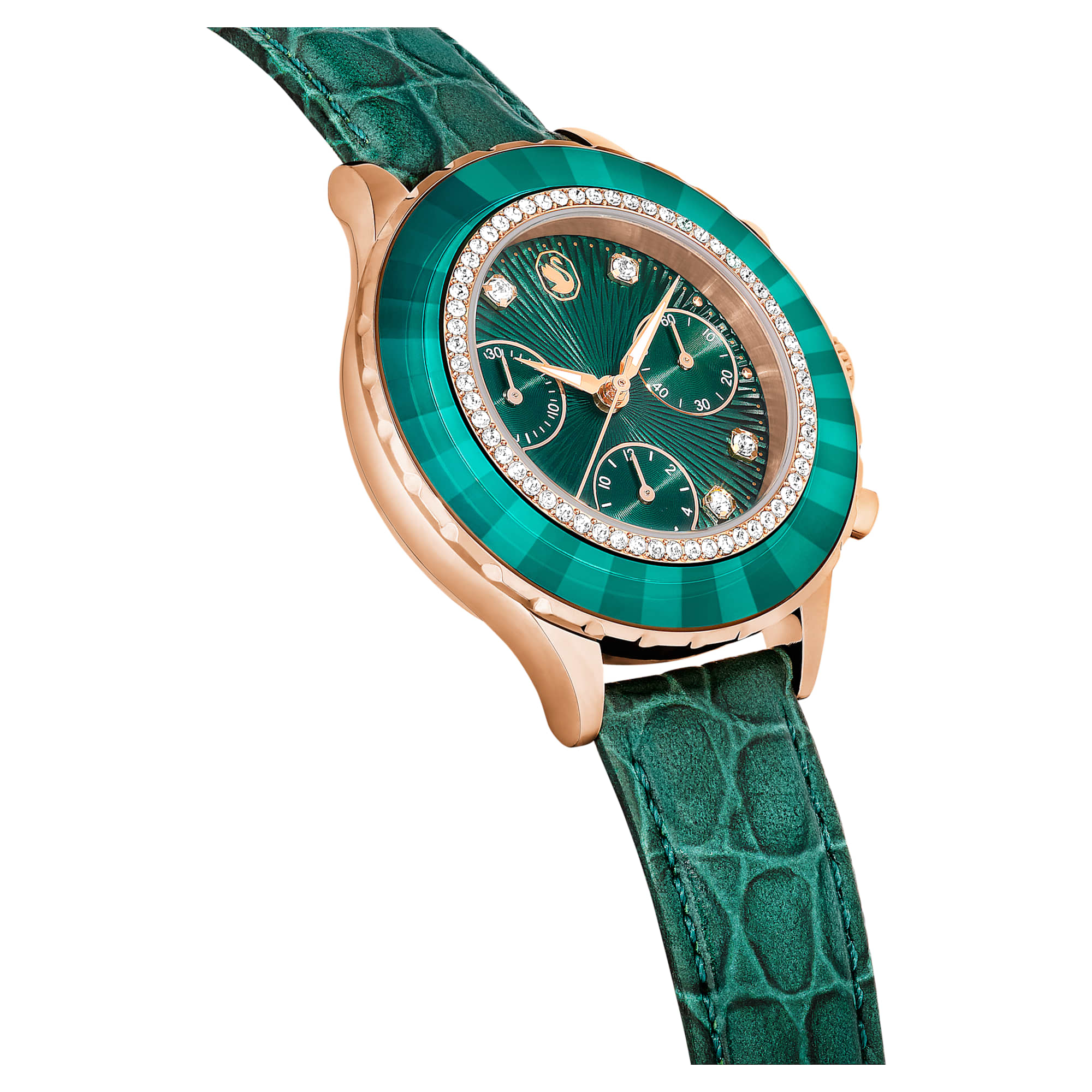 שעון Octea Chrono בציפוי PVD רוז גולד SWAROVSKI