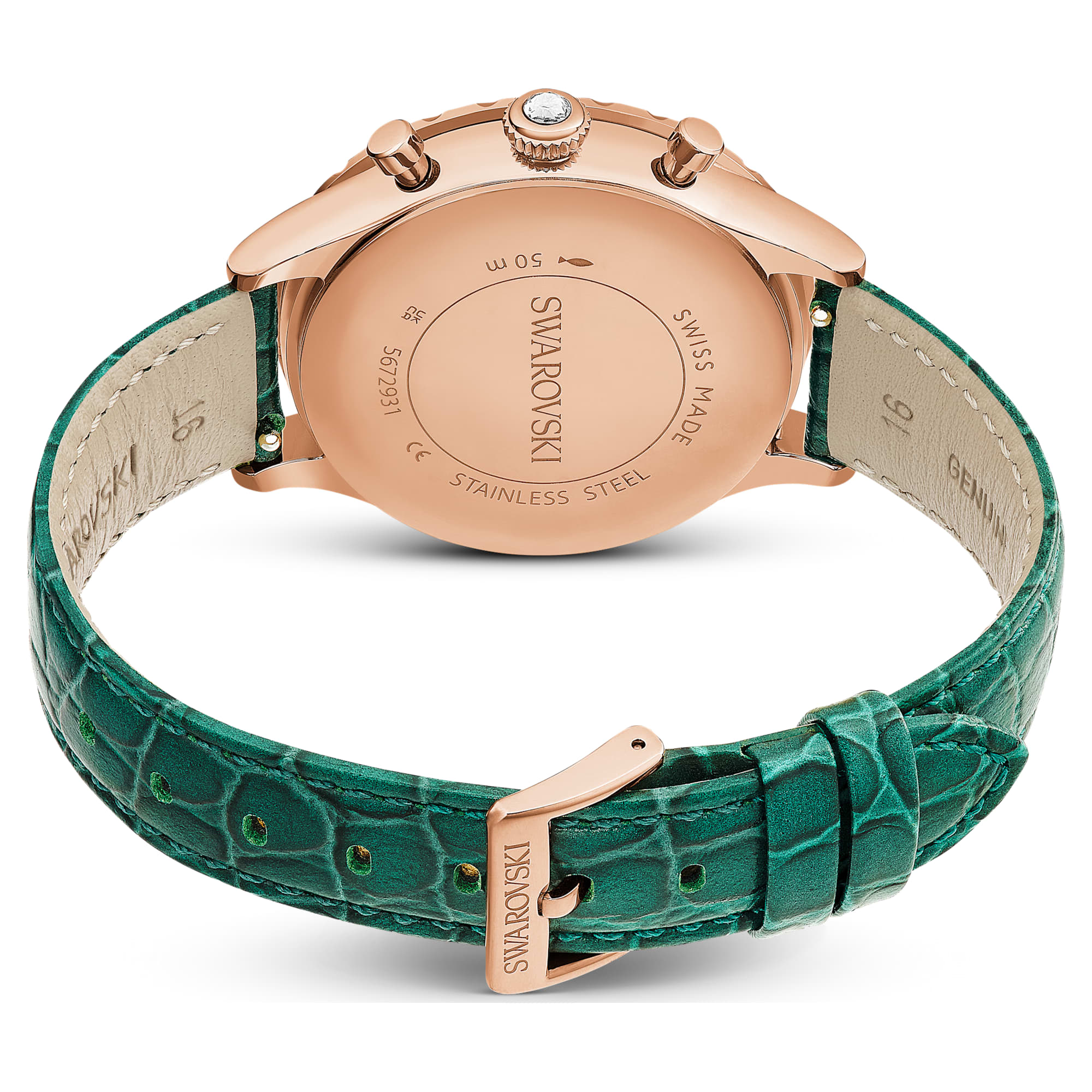שעון Octea Chrono בציפוי PVD רוז גולד SWAROVSKI