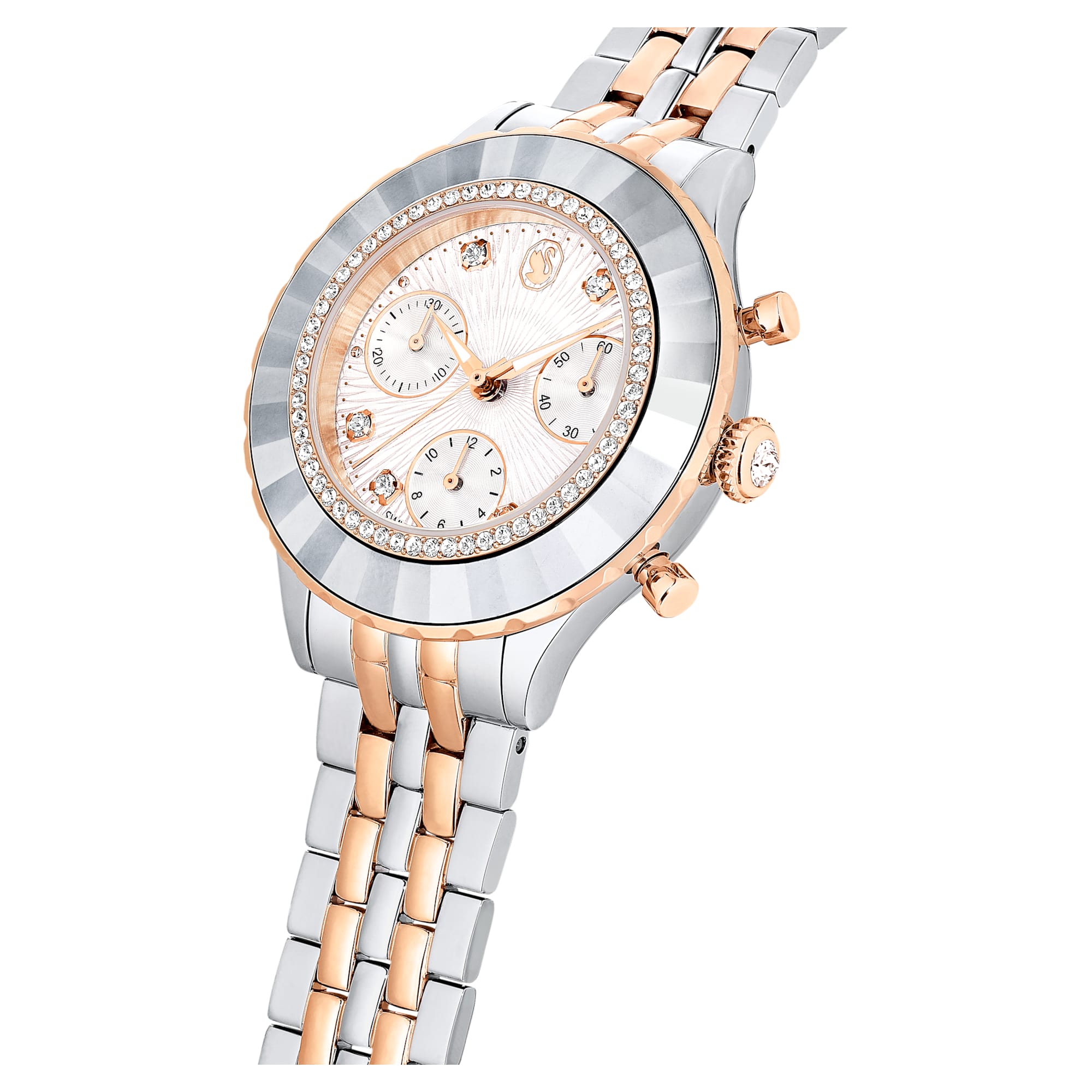 שעון Octea Chrono בציפוי PVD רוז זהב SWAROVSKI
