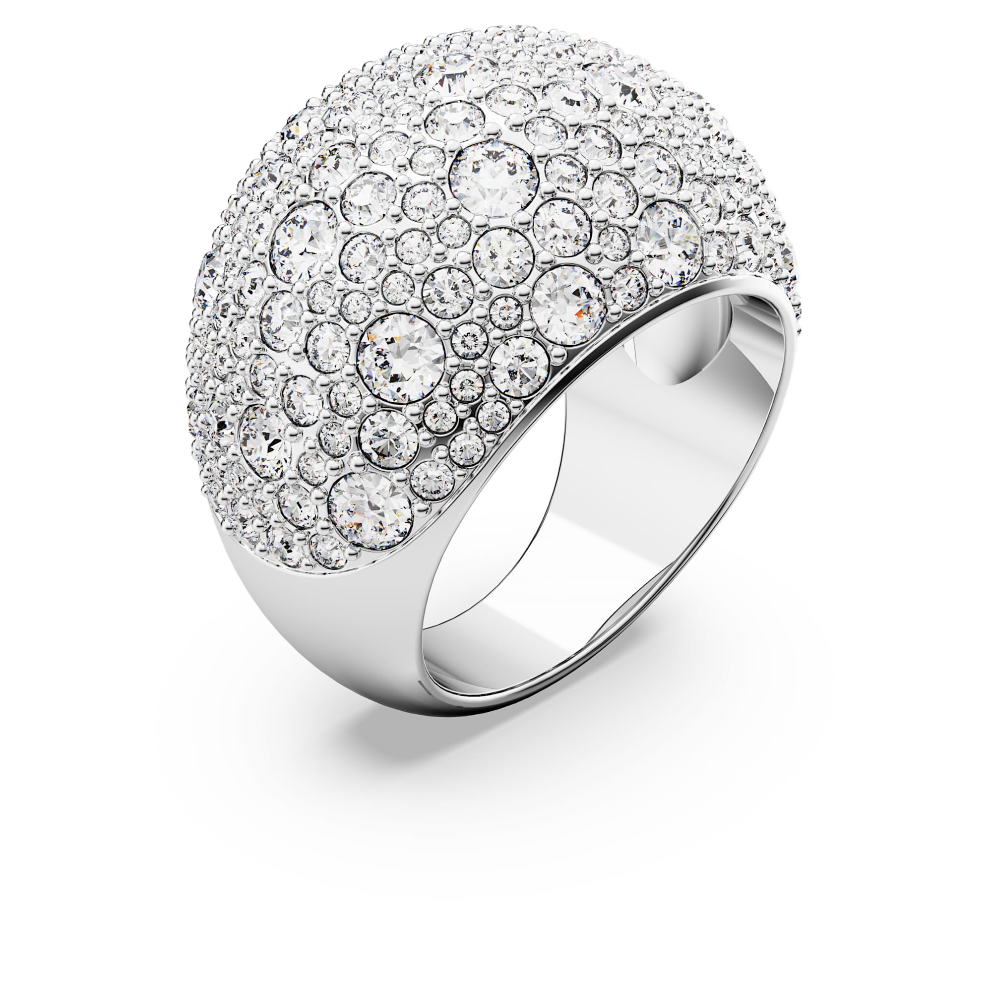 טבעת Luna בציפוי רודיום מבריק SWAROVSKI