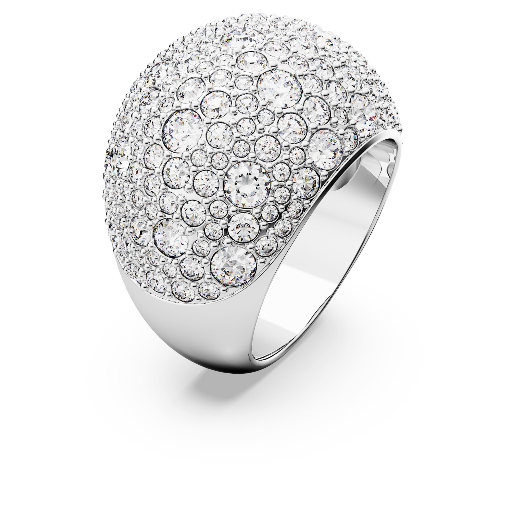 טבעת Luna בציפוי רודיום מבריק SWAROVSKI