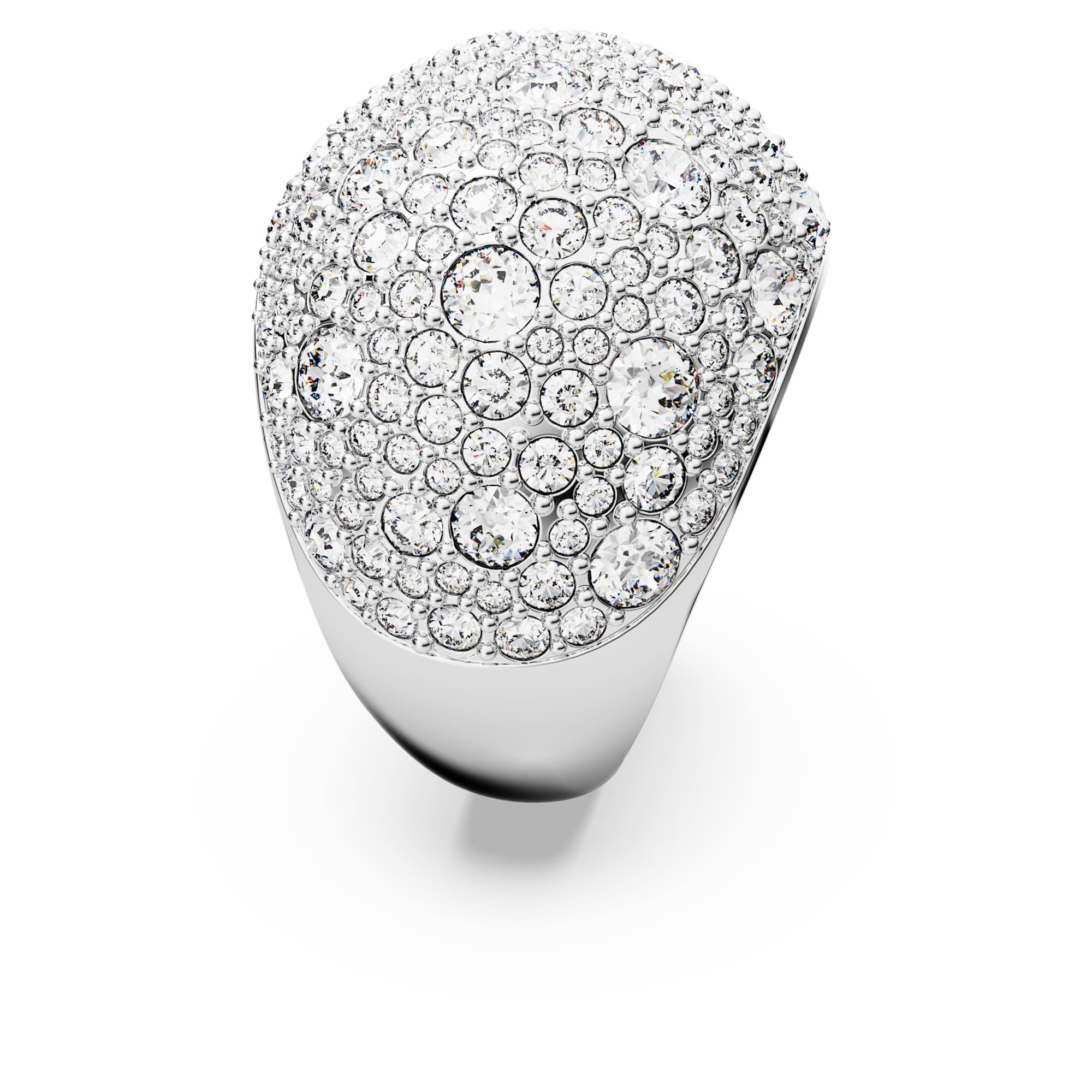 טבעת Luna בציפוי רודיום מבריק SWAROVSKI
