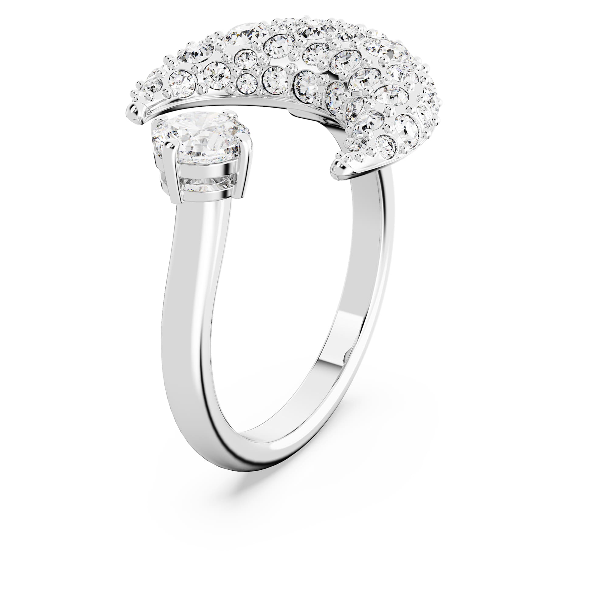 טבעת Luna בציפוי רודיום מבריק SWAROVSKI