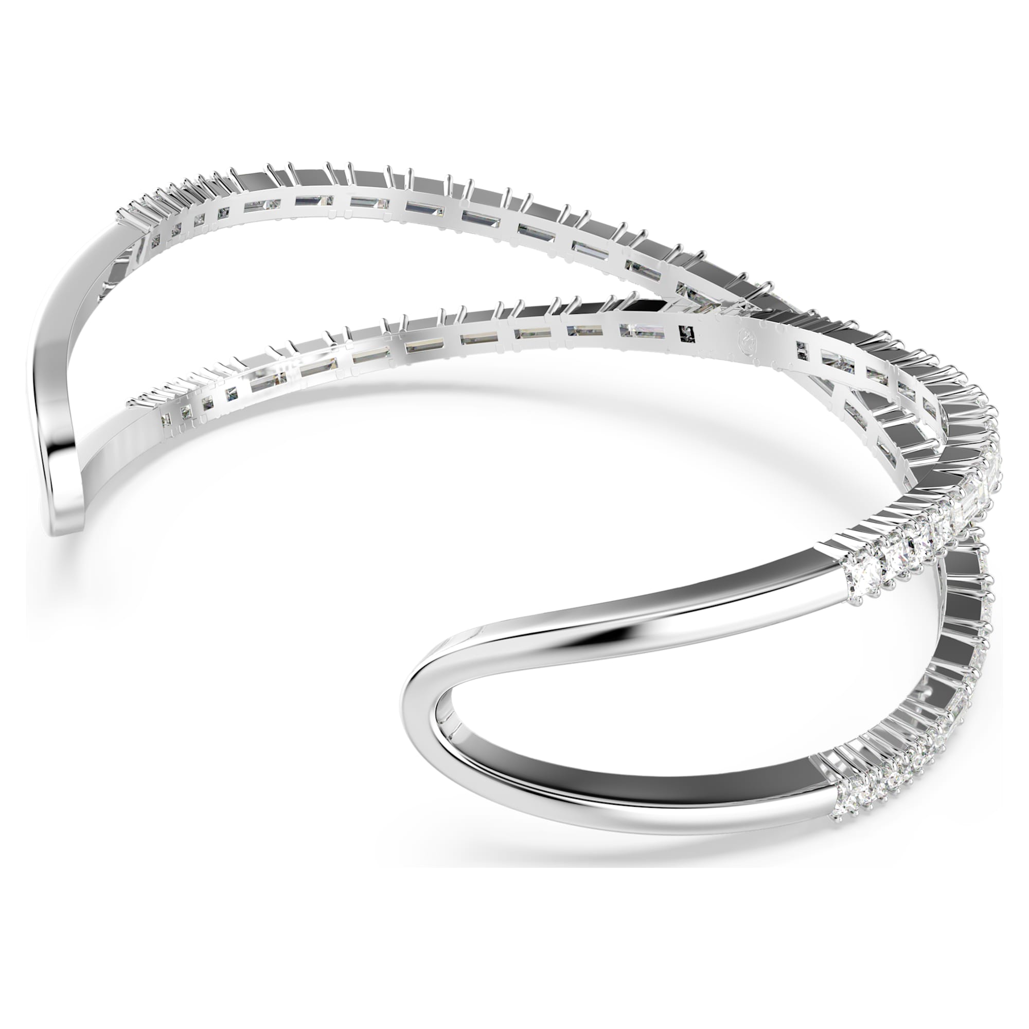 צמיד Hyperbola בציפוי רודיום מבריק SWAROVSKI