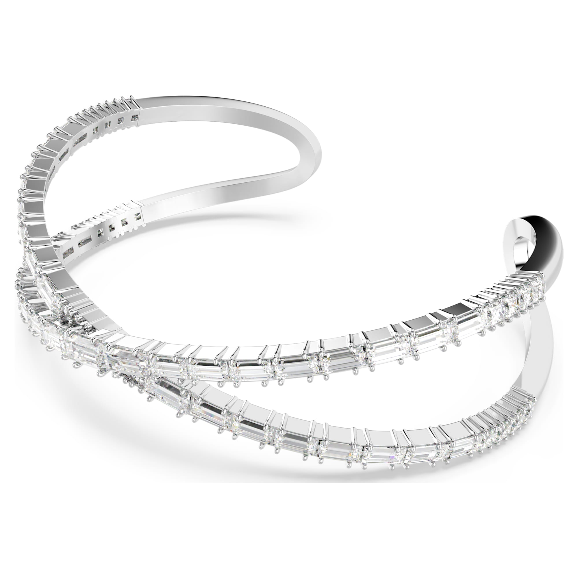 צמיד Hyperbola בציפוי רודיום מבריק SWAROVSKI