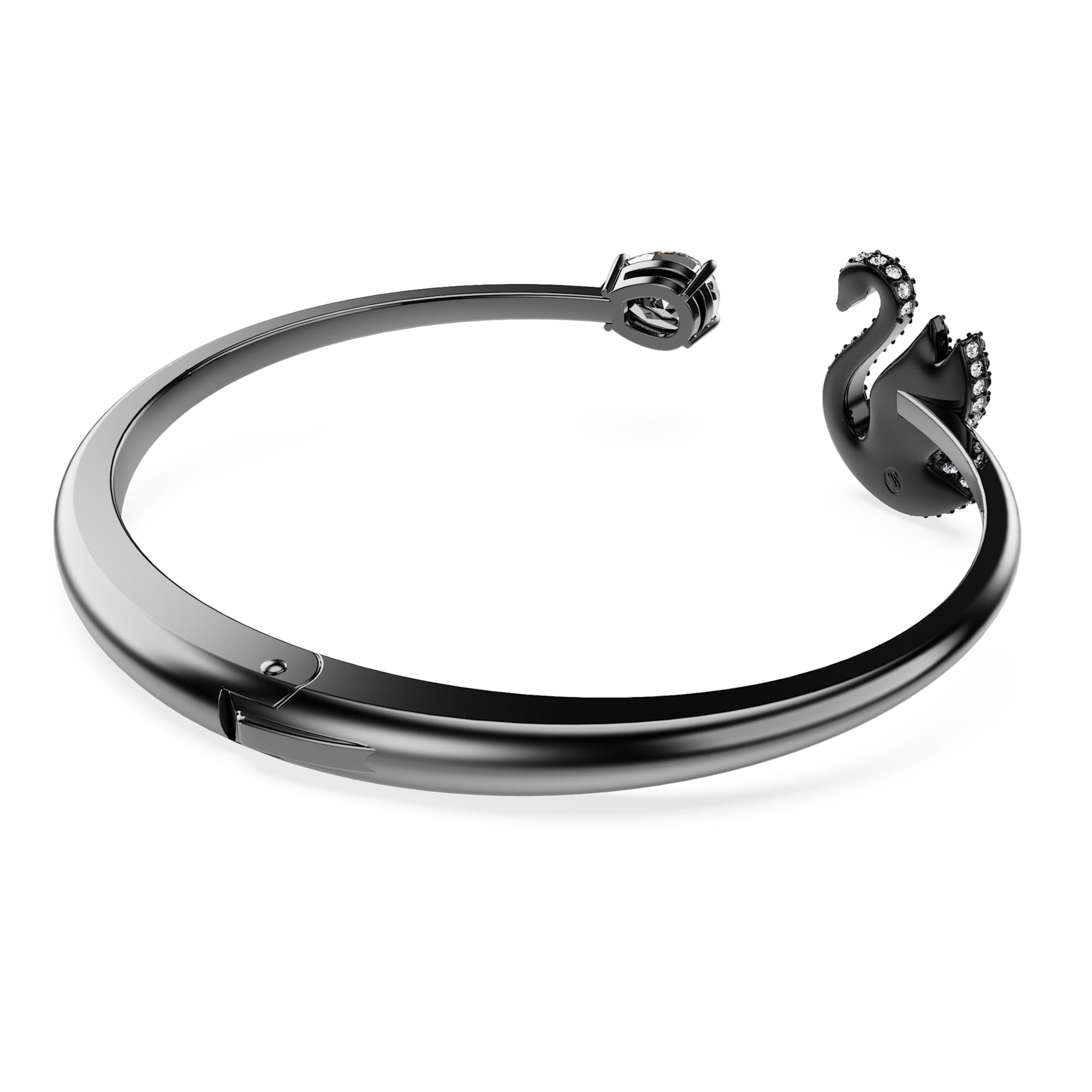 צמיד Swan בציפוי רודיום שחור SWAROVSKI