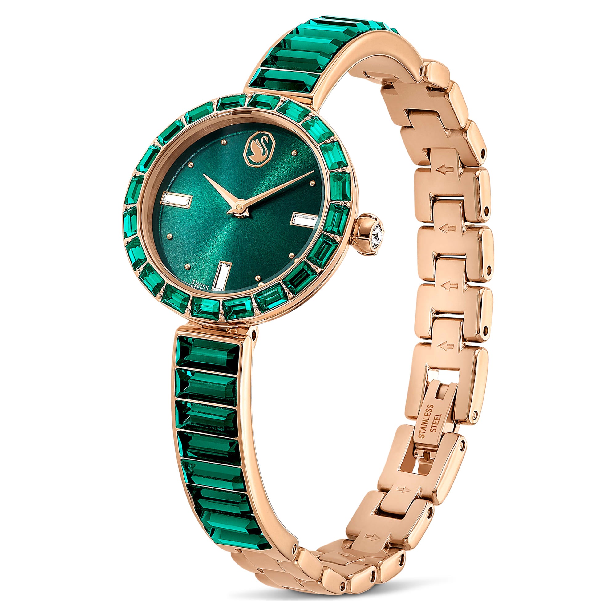 שעון Jewelry Watch בציפוי PVD שמפניה זהב SWAROVSKI
