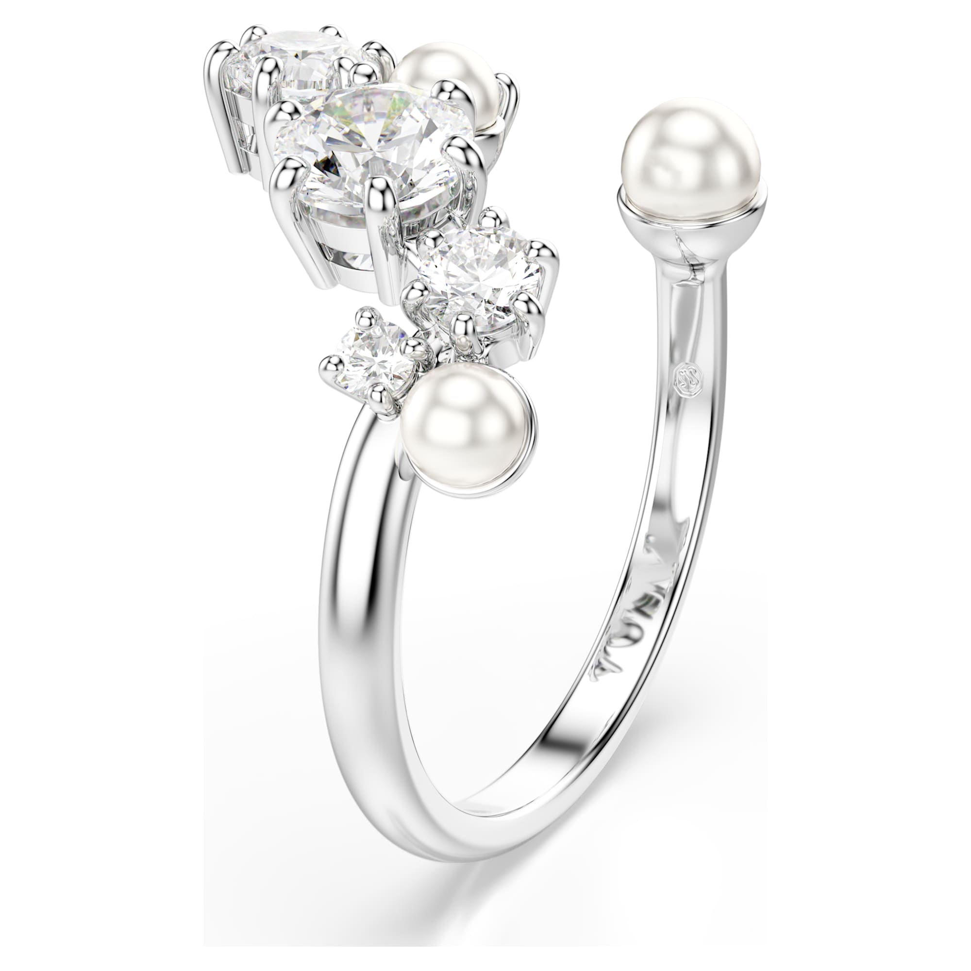 טבעת Constella בציפוי רודיום מבריק SWAROVSKI