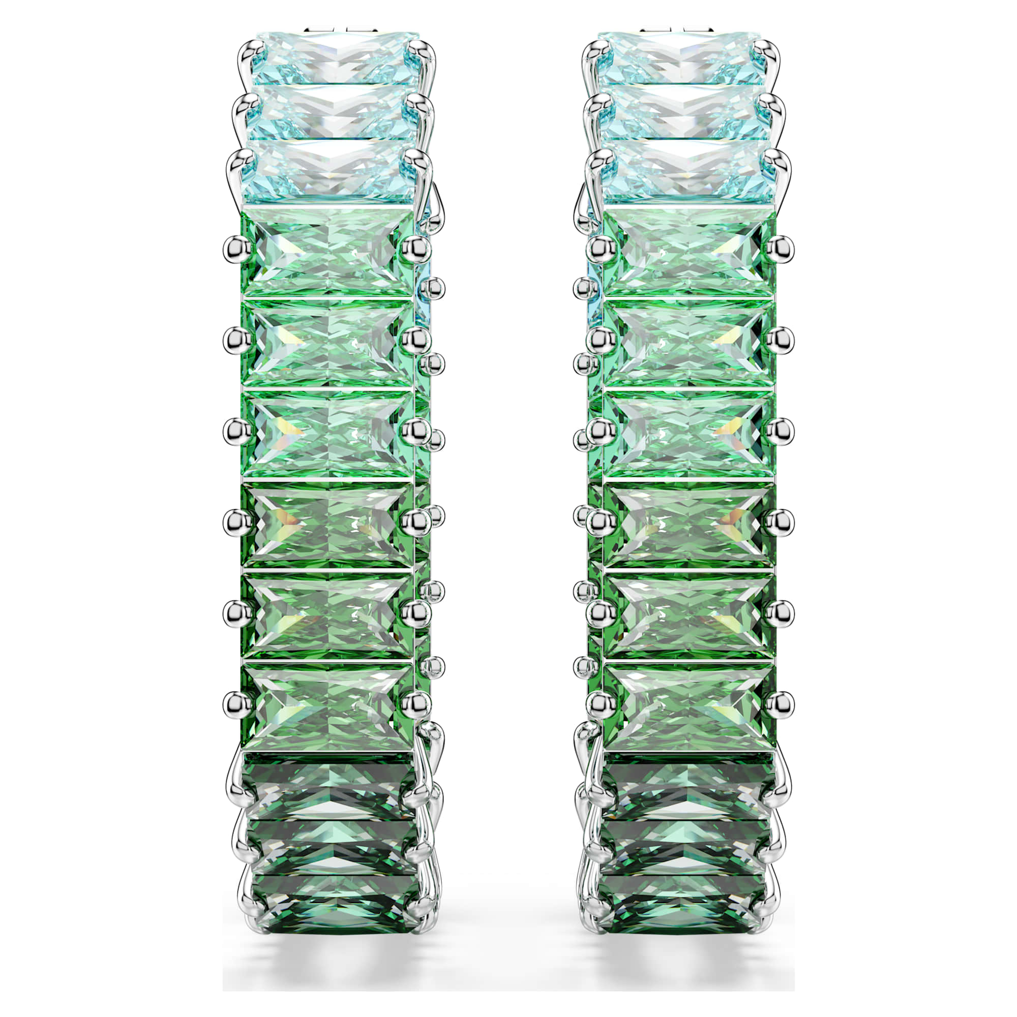 עגילי Matrix בציפוי רודיום מבריק SWAROVSKI