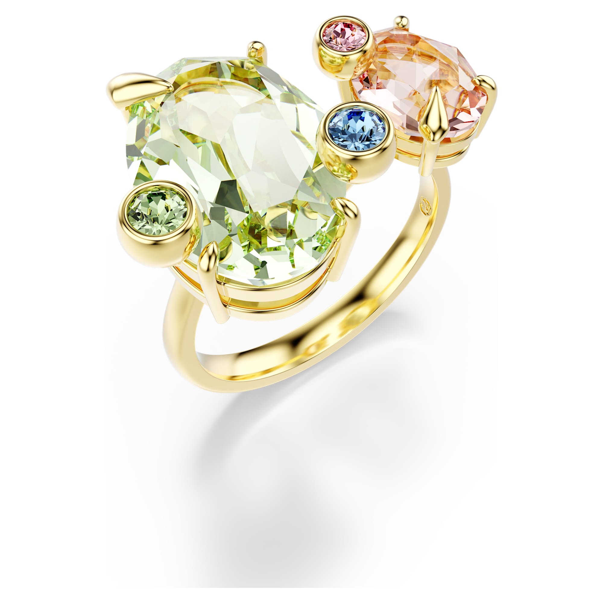 טבעת Gema בציפוי זהב מבריק SWAROVSKI