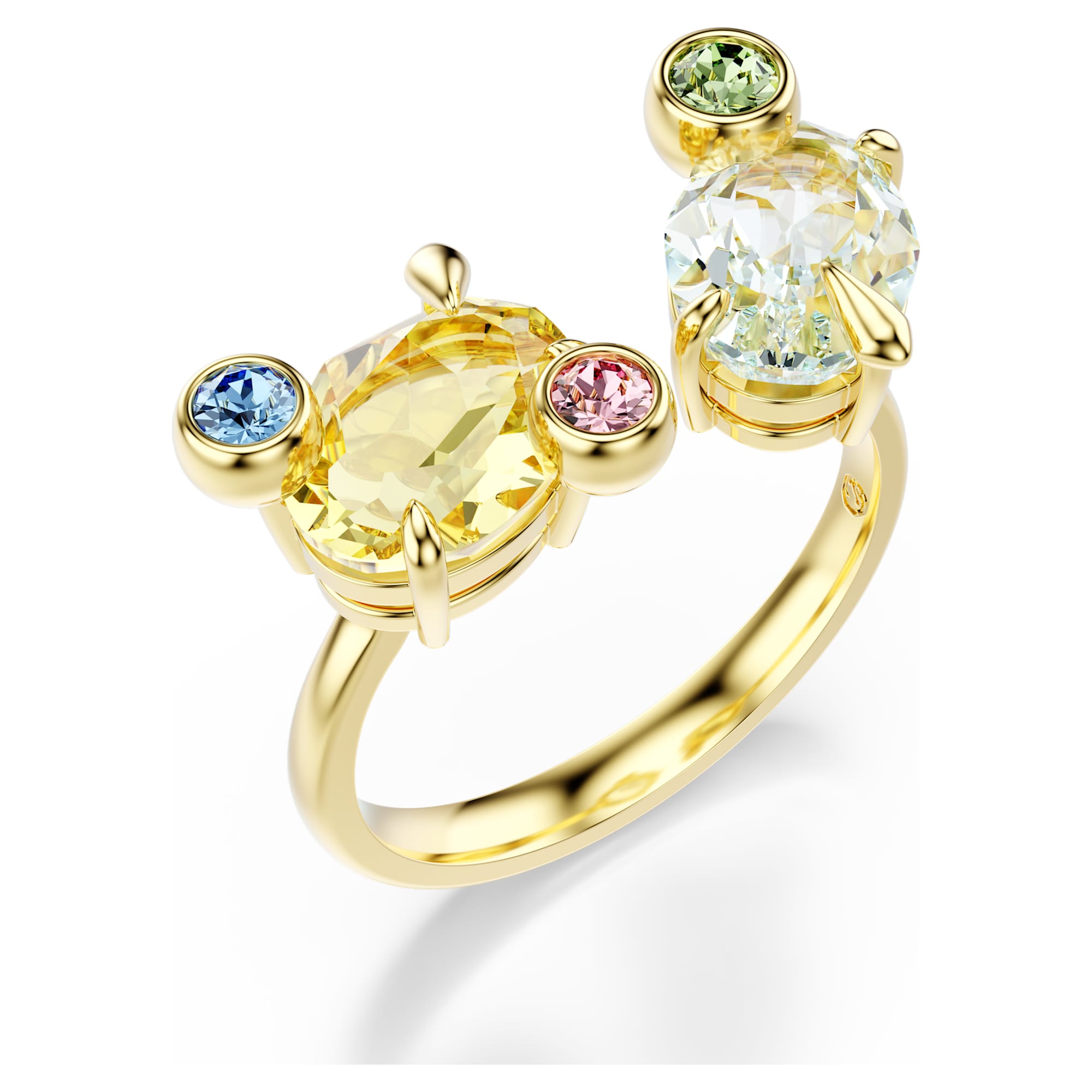 טבעת Gema בציפוי זהב מבריק SWAROVSKI