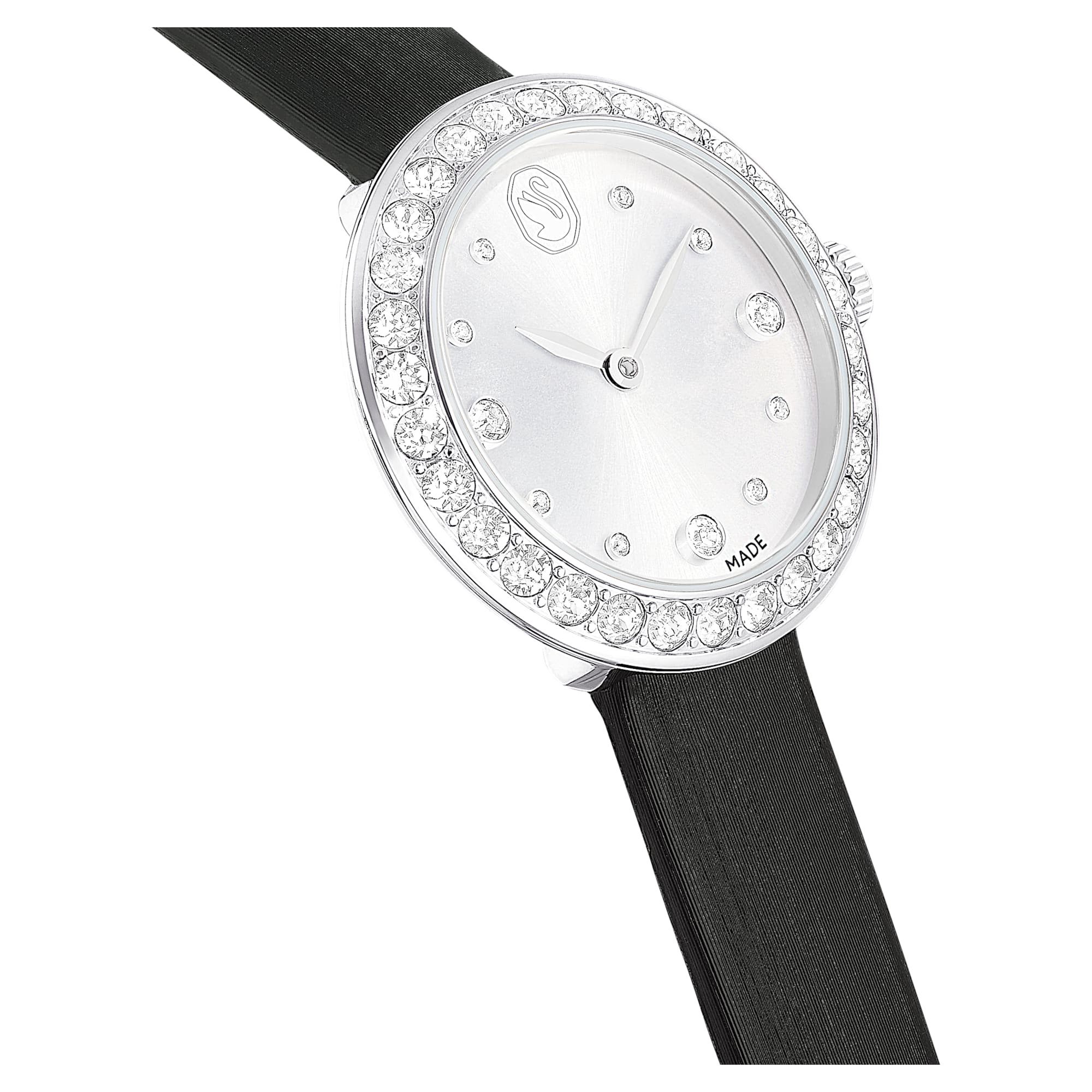 שעון Pave בציפוי נירוסטה מבריקה SWAROVSKI