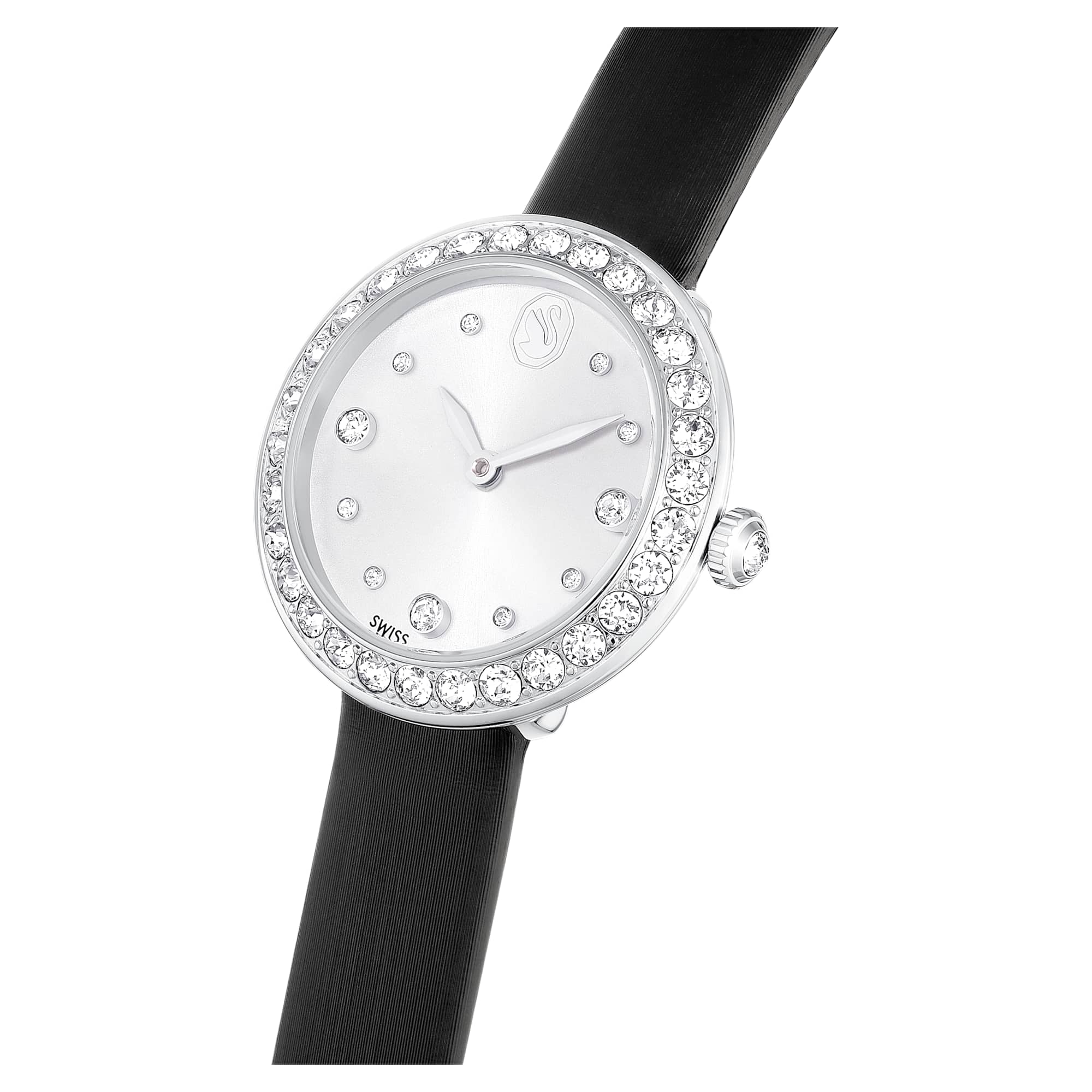 שעון Pave בציפוי נירוסטה מבריקה SWAROVSKI