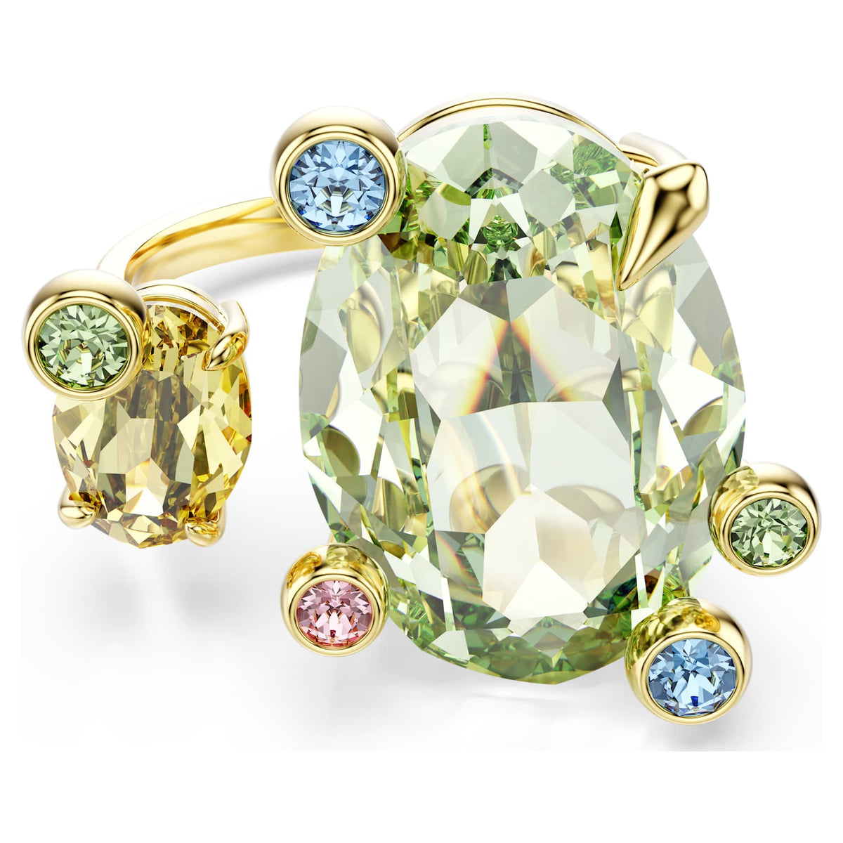 טבעת Gema בציפוי זהב מבריק SWAROVSKI