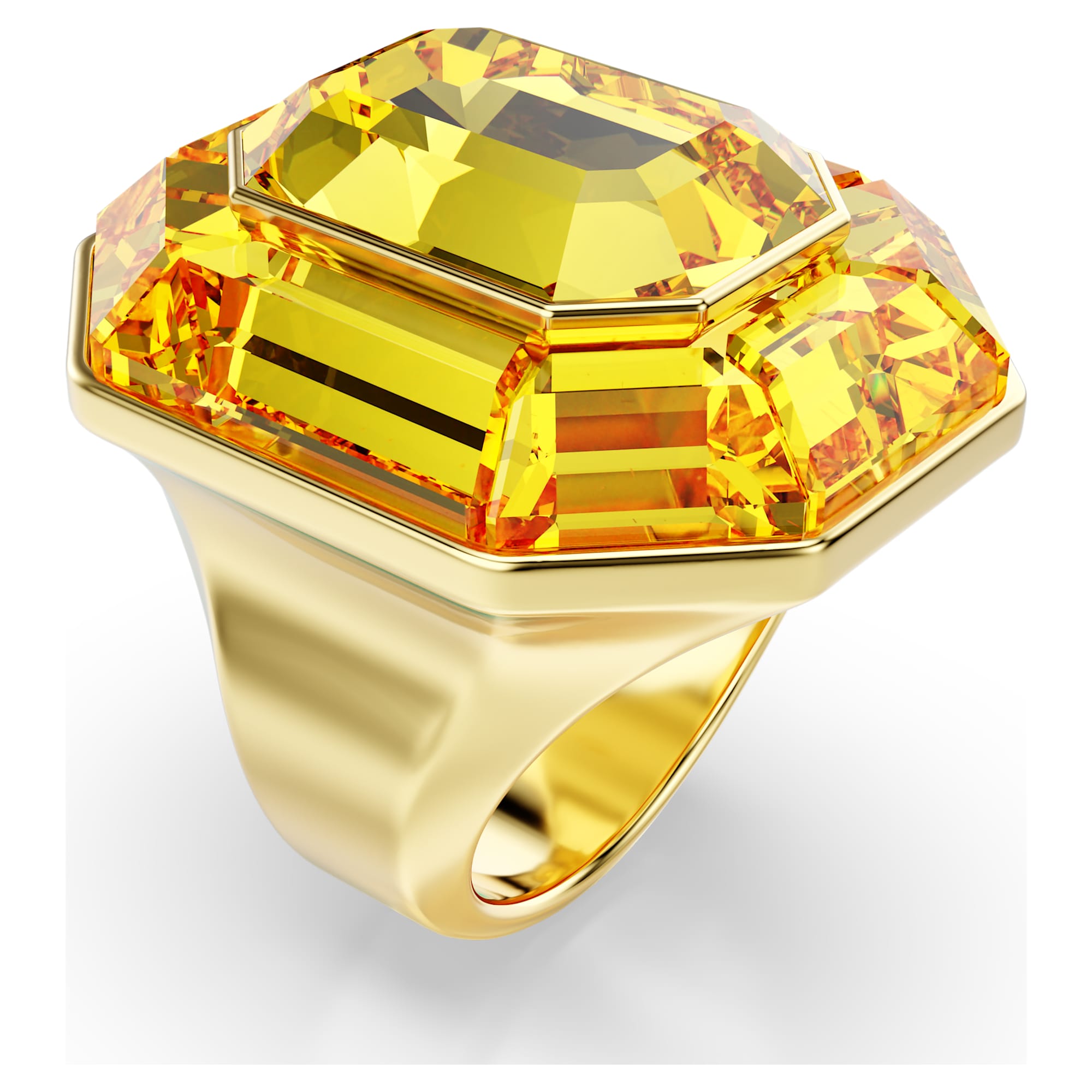 טבעת Lucent בציפוי זהב מבריק SWAROVSKI