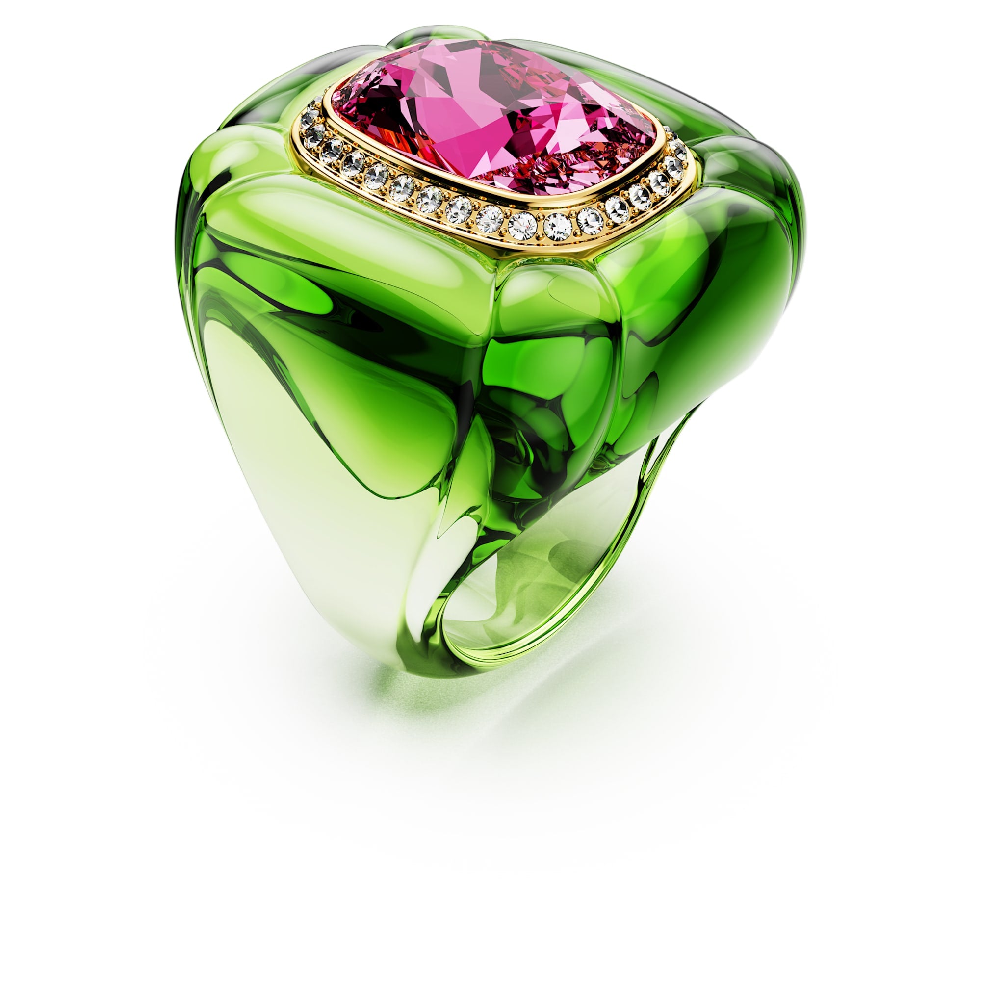 טבעת Dulcis בציפוי זהב מבריק SWAROVSKI