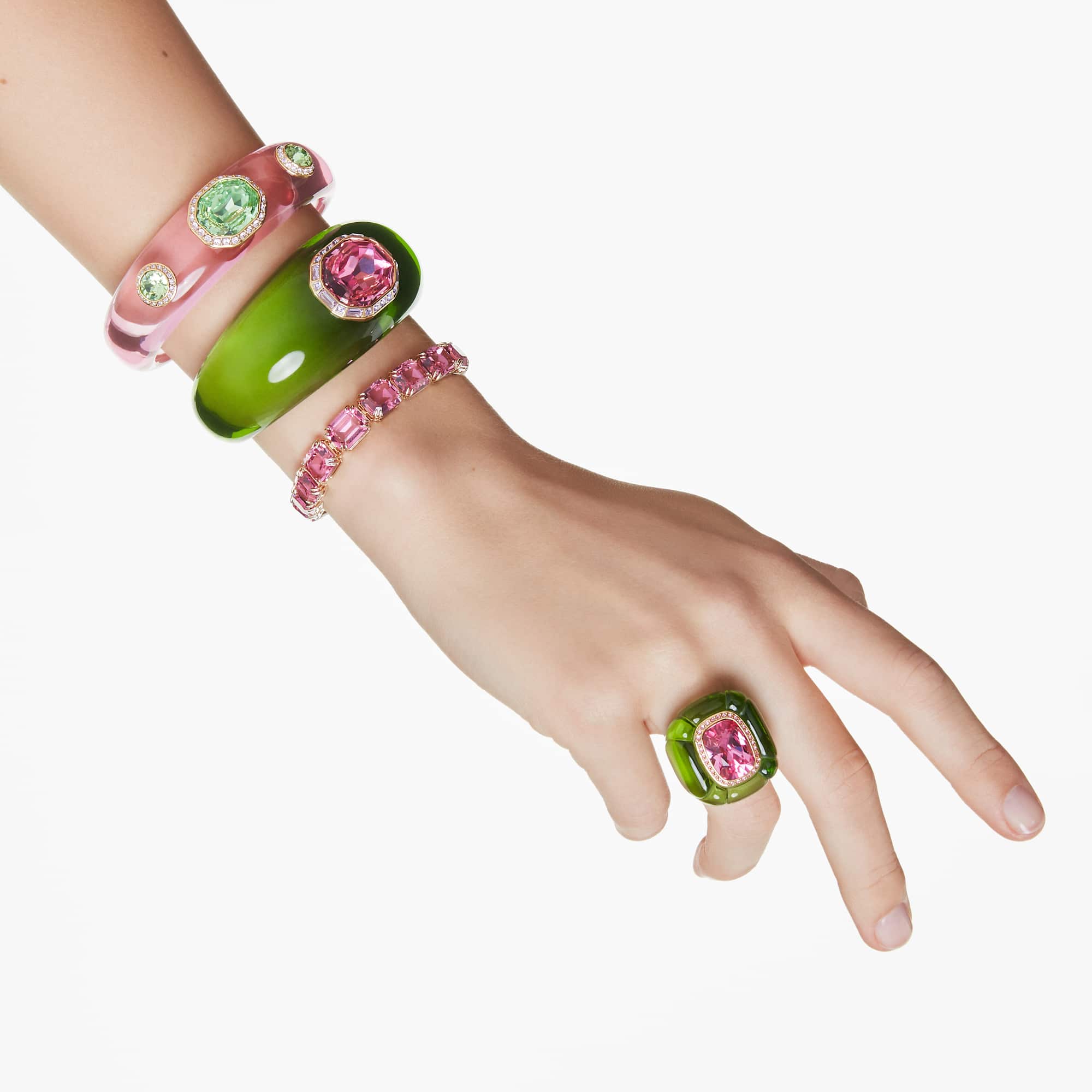 טבעת Dulcis בציפוי זהב מבריק SWAROVSKI