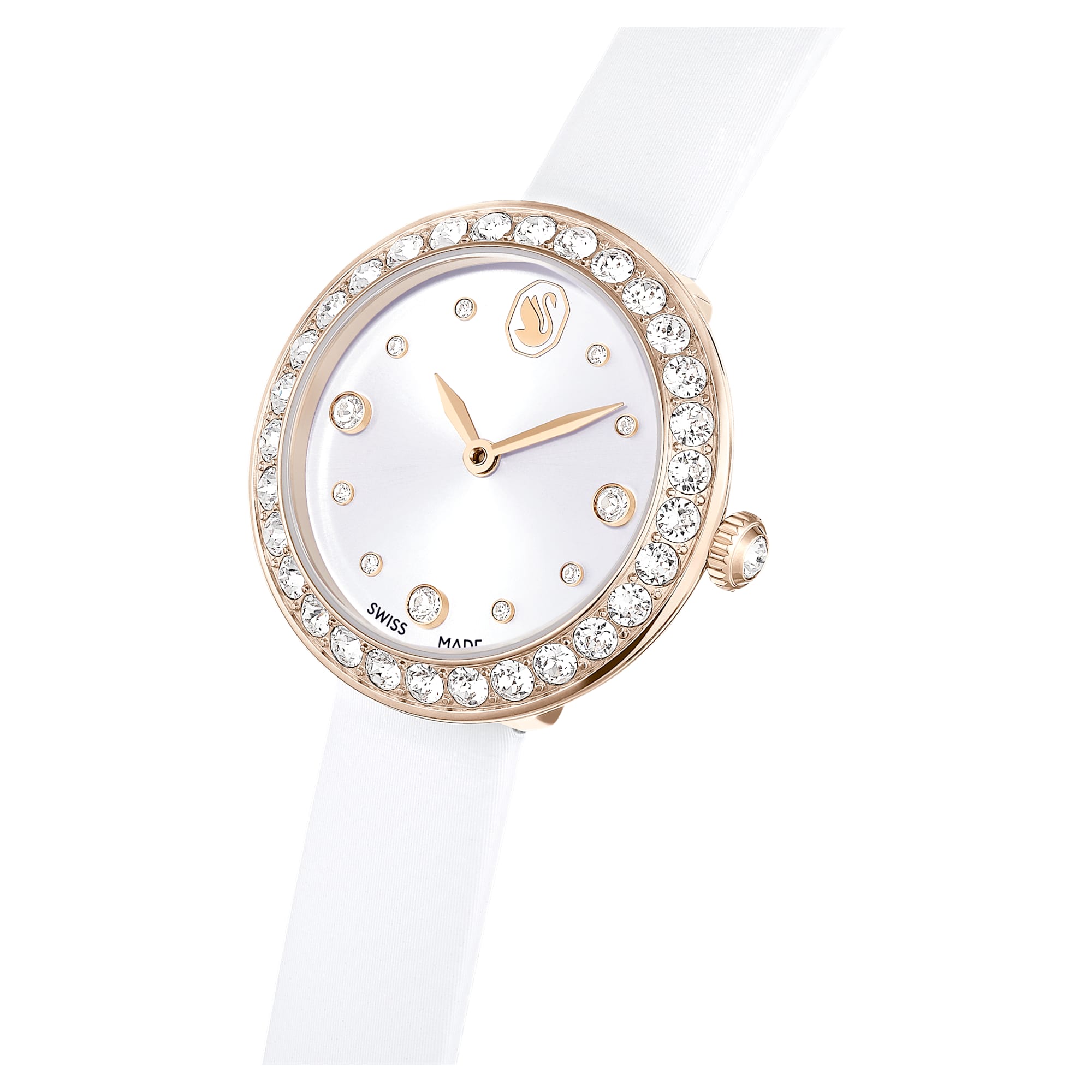 שעון Pave בציפוי PVD שמפניה זהב SWAROVSKI