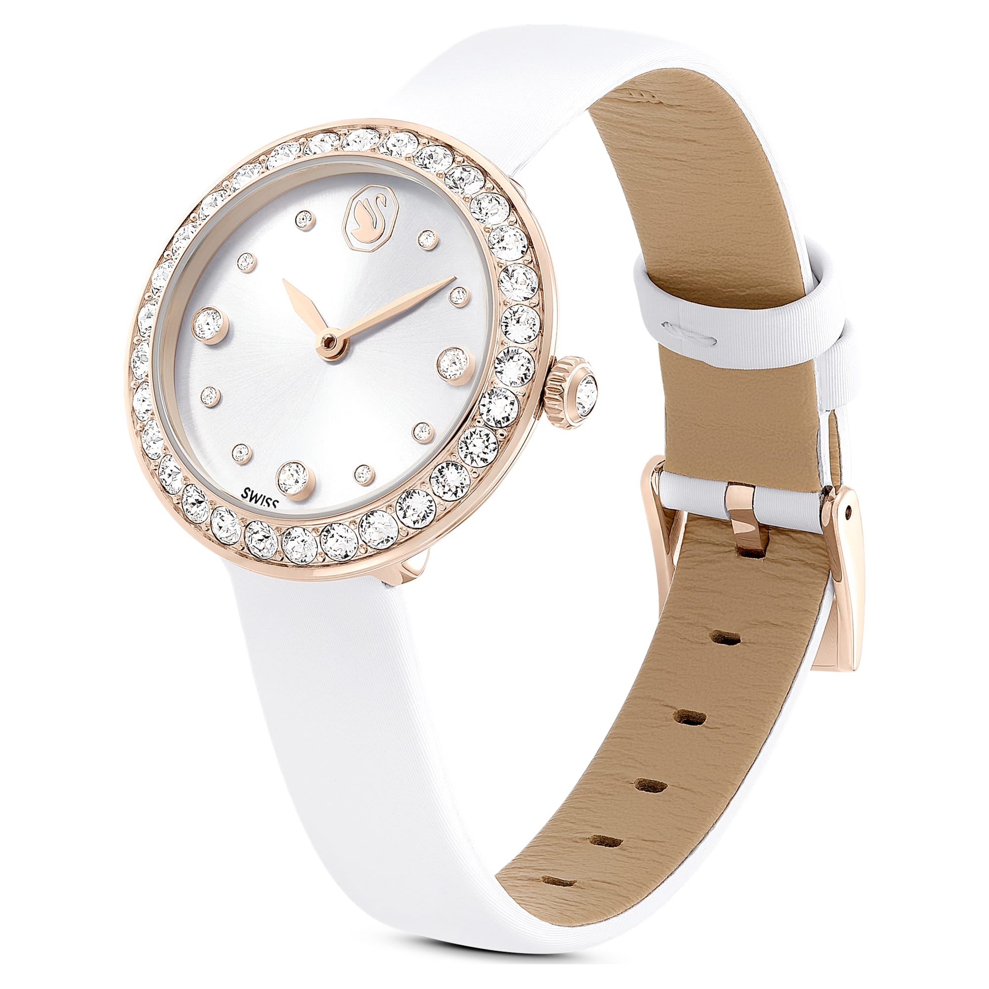 שעון Pave בציפוי PVD שמפניה זהב SWAROVSKI