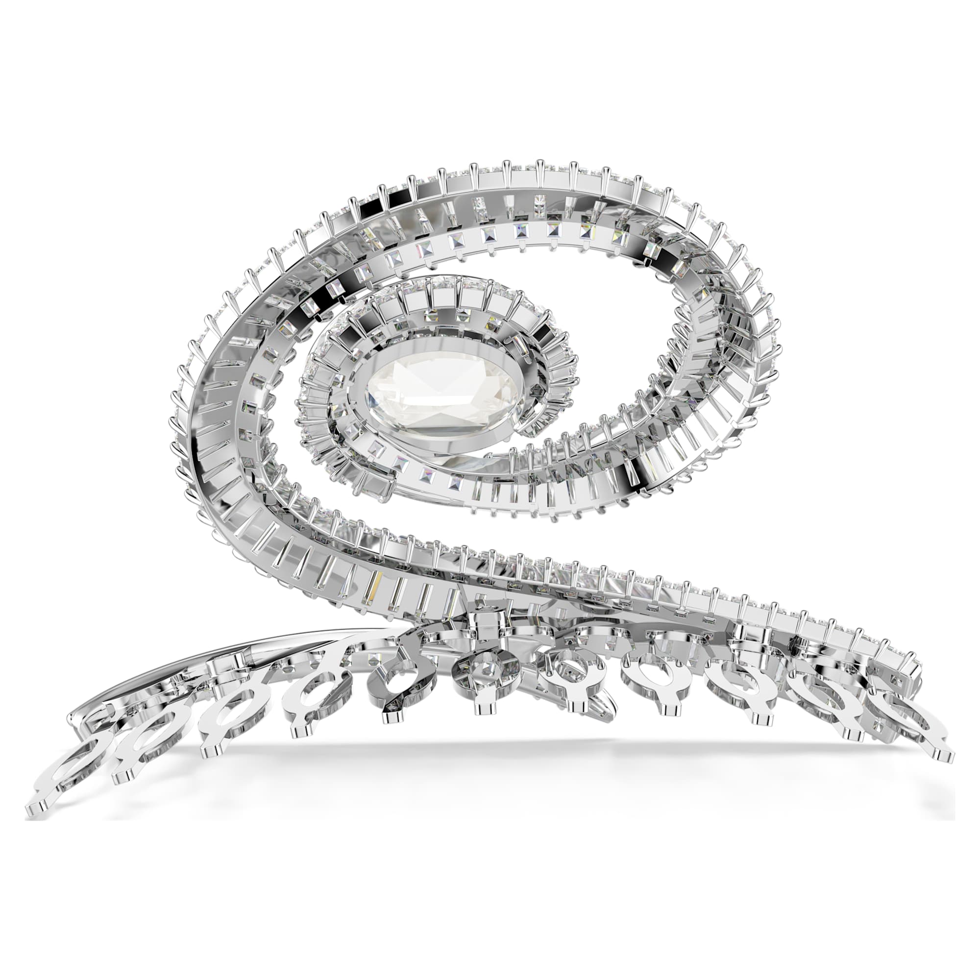 סיכות SS25 Capsule בציפוי רודיום מבריק SWAROVSKI