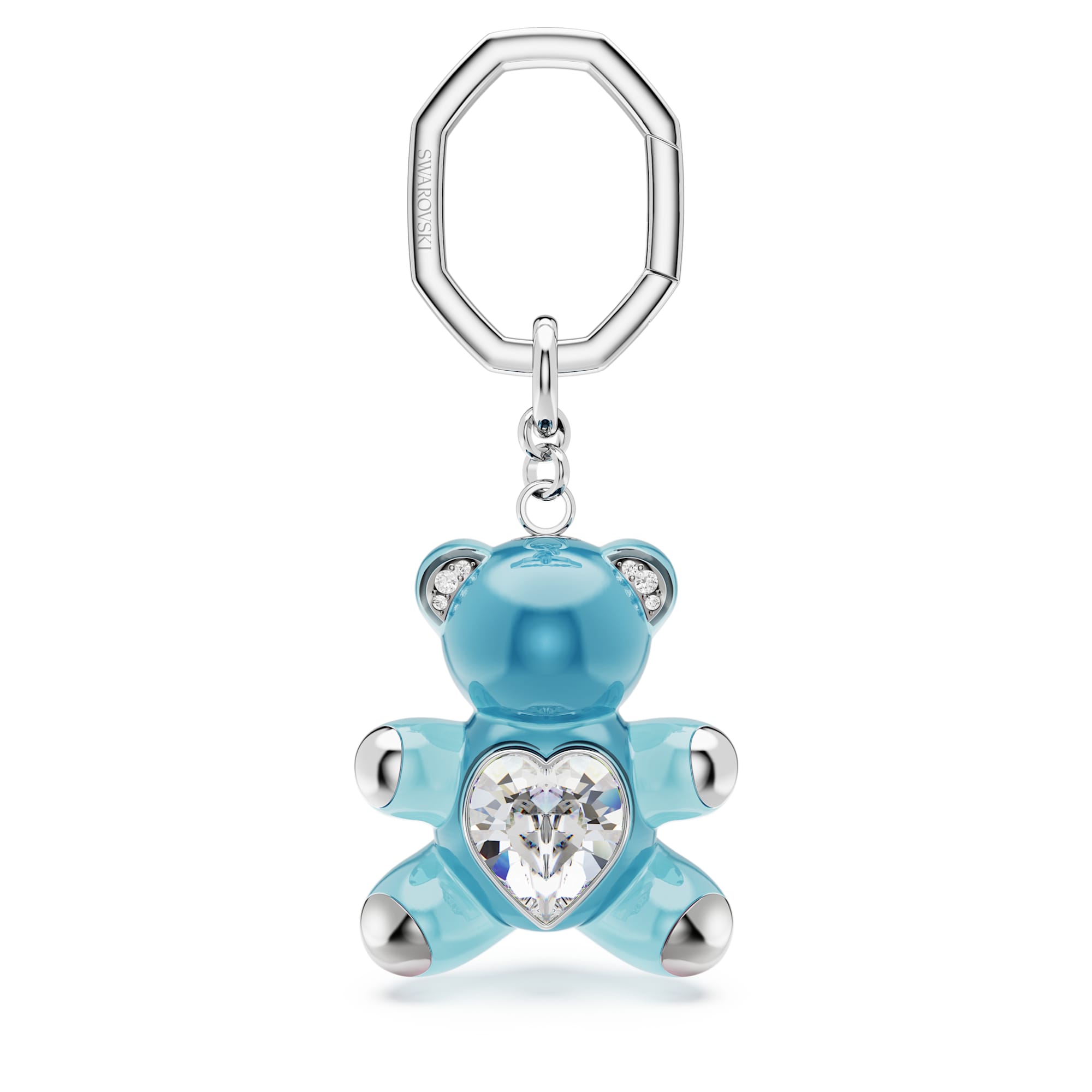 טבעת Teddy בציפוי רודיום מבריק