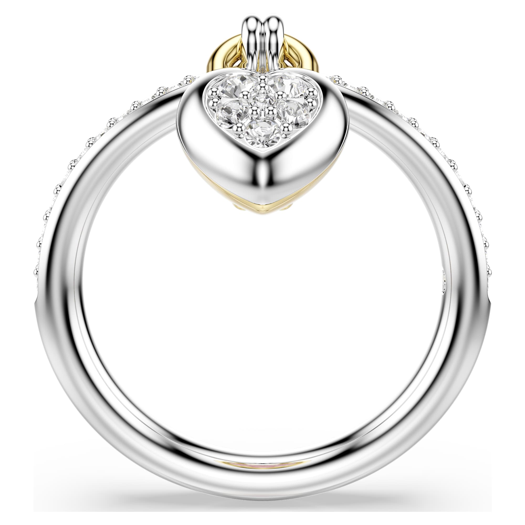 אידיליה טבעת לב צבעונית