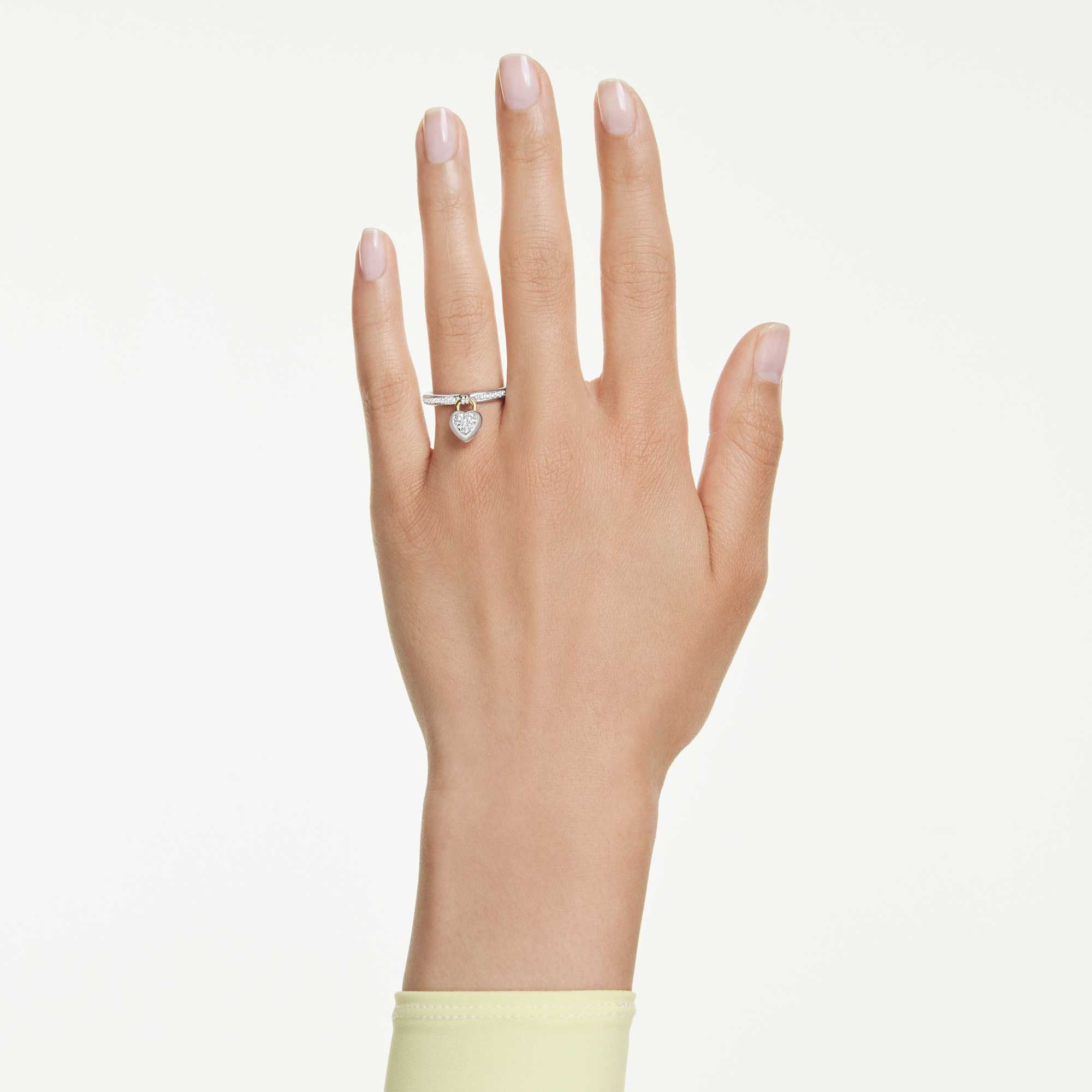 אידיליה טבעת לב צבעונית