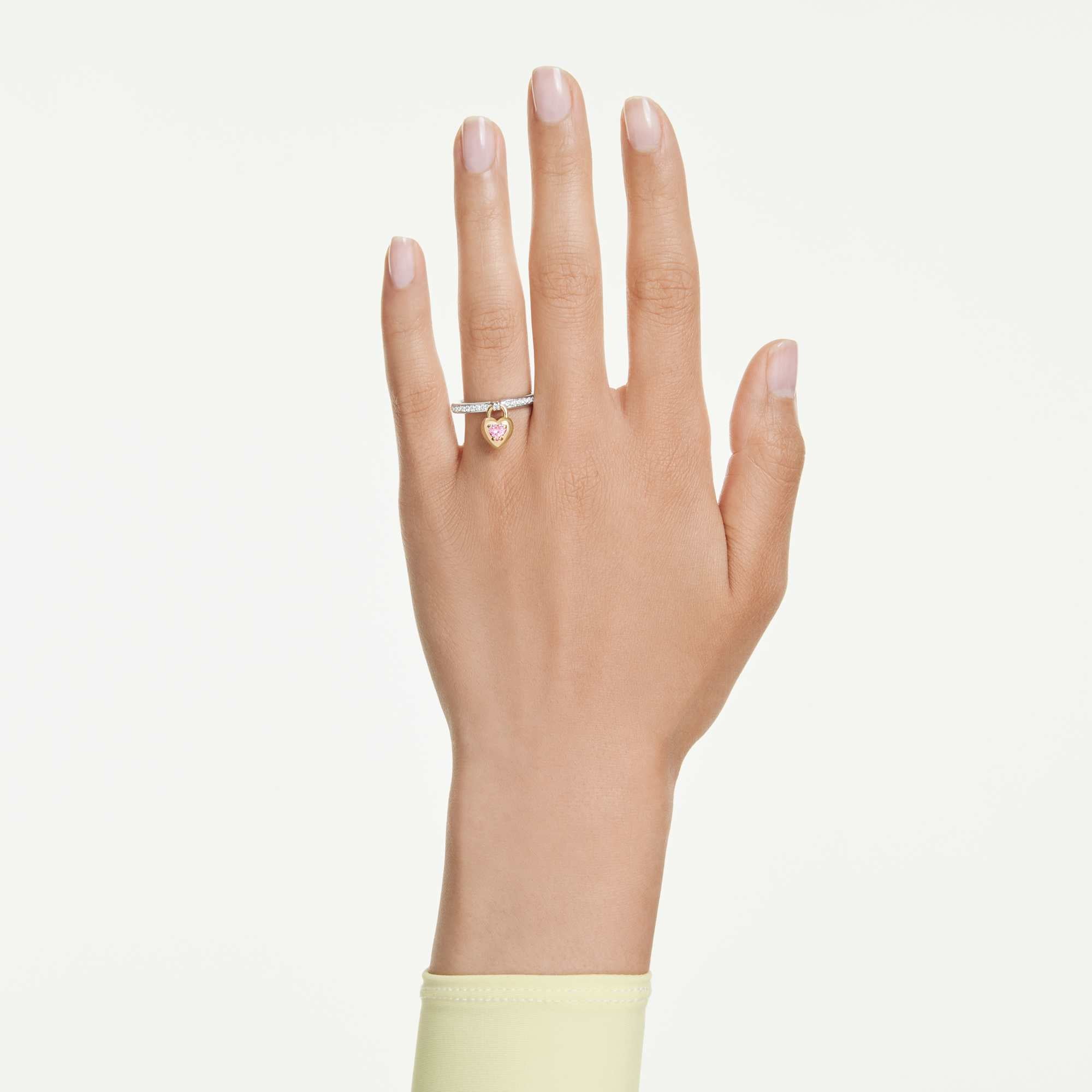 אידיליה טבעת לב צבעונית