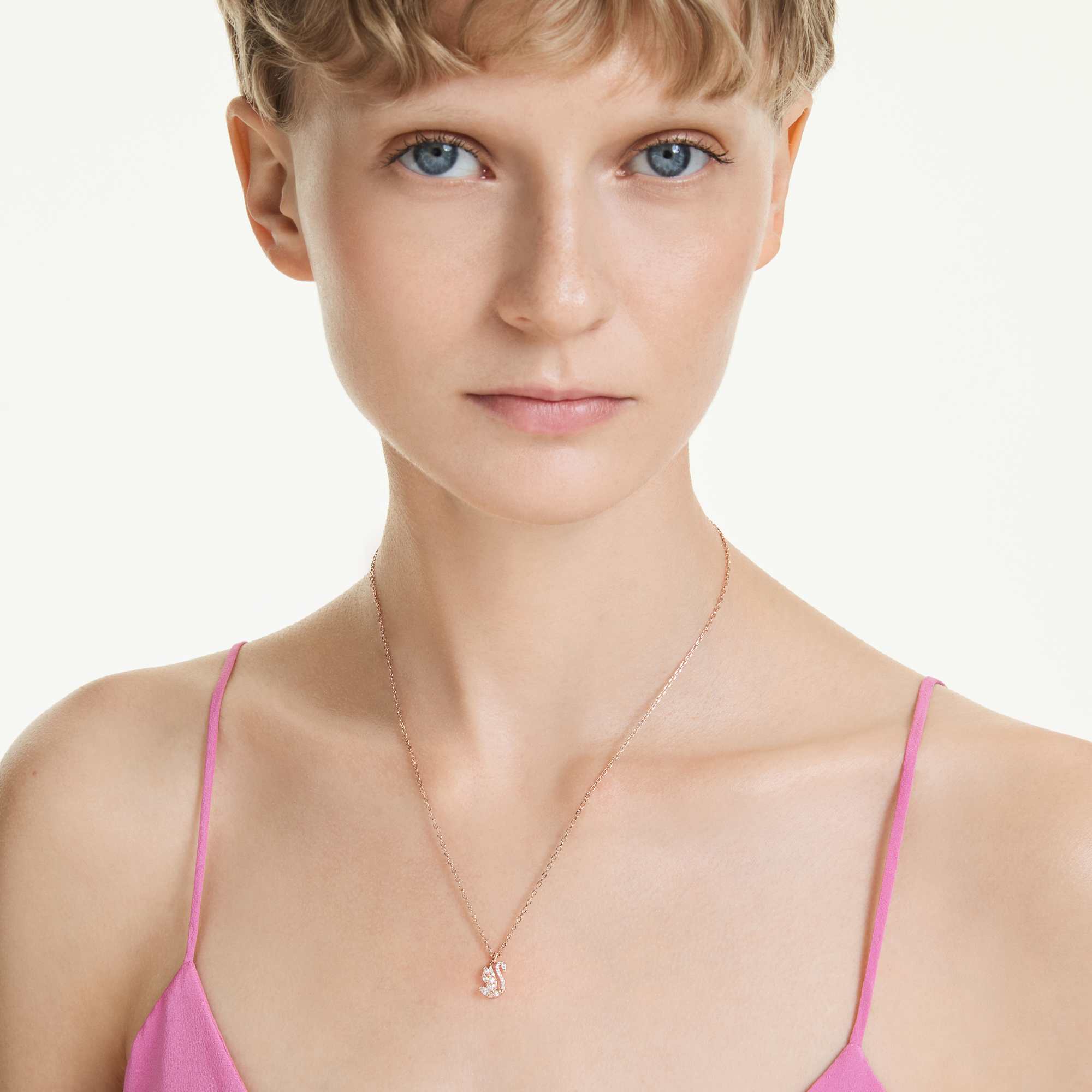 שרשרת ברבור בציפוי רוז גולד