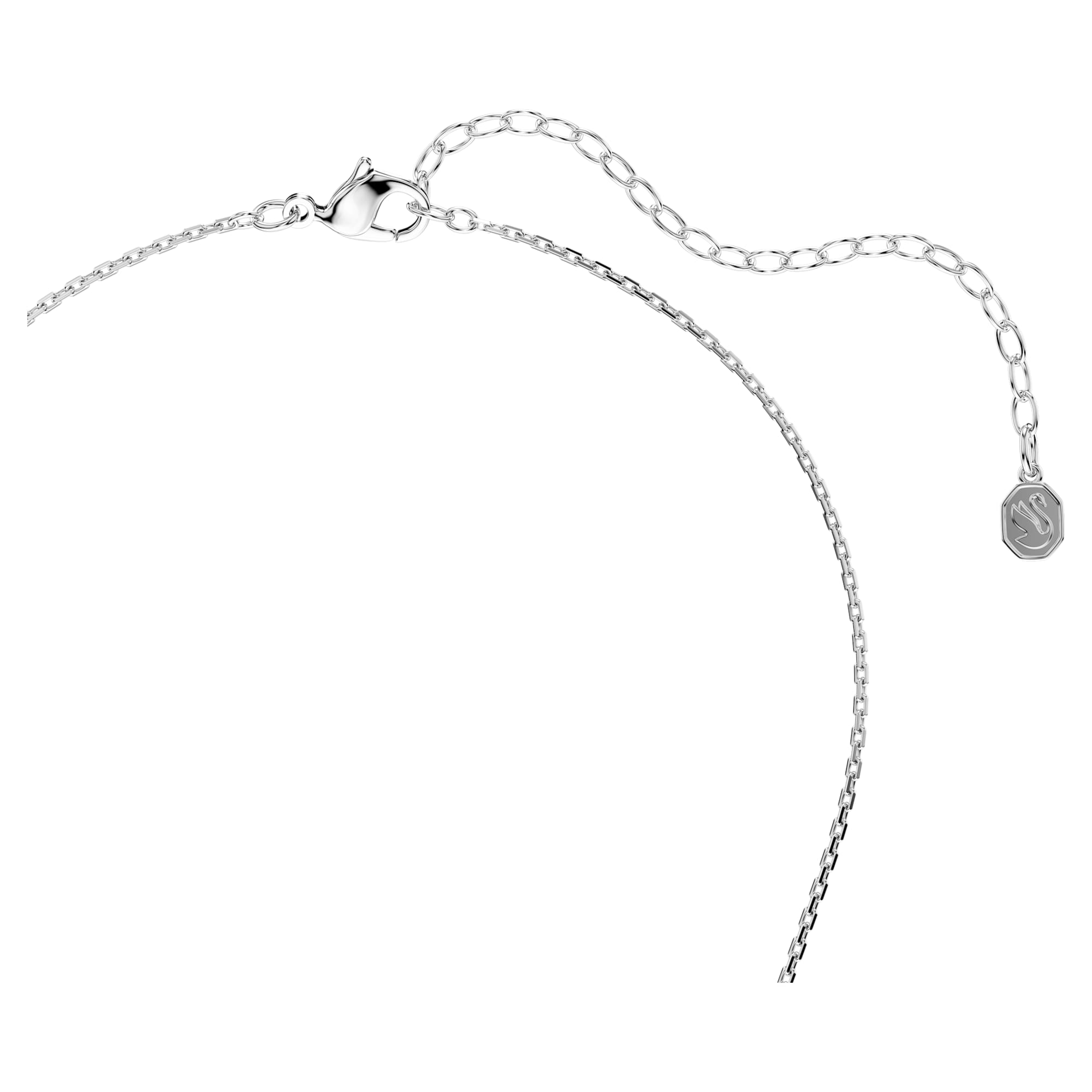 שרשרת קונסטלה מעוגלת קריסטל רוקד בשיבוץ רודיום מבריק